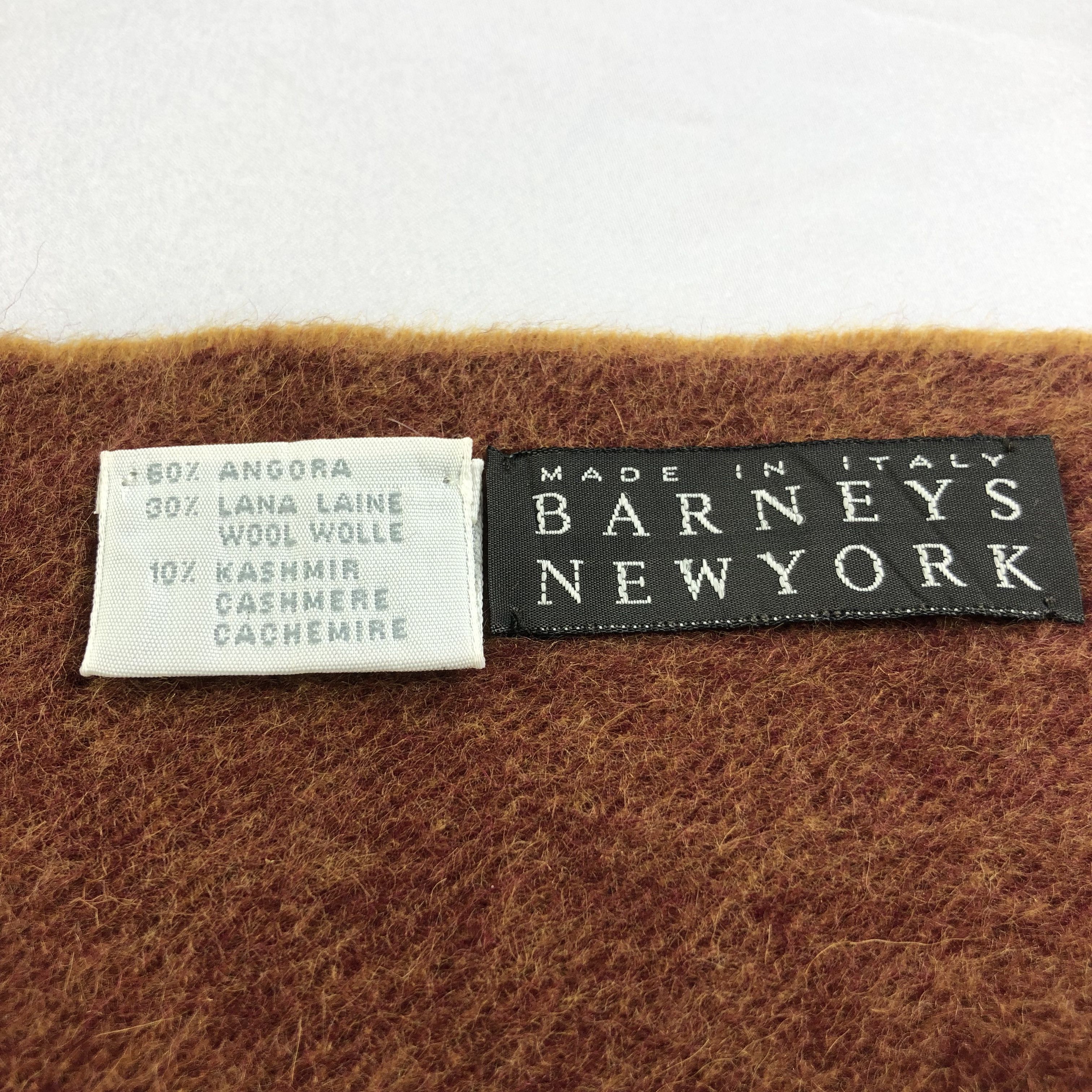 Barneys New York Barneys New York Angora/Cashmere Scarf Muffler V1505 Size ONE SIZE - 4 Thumbnail