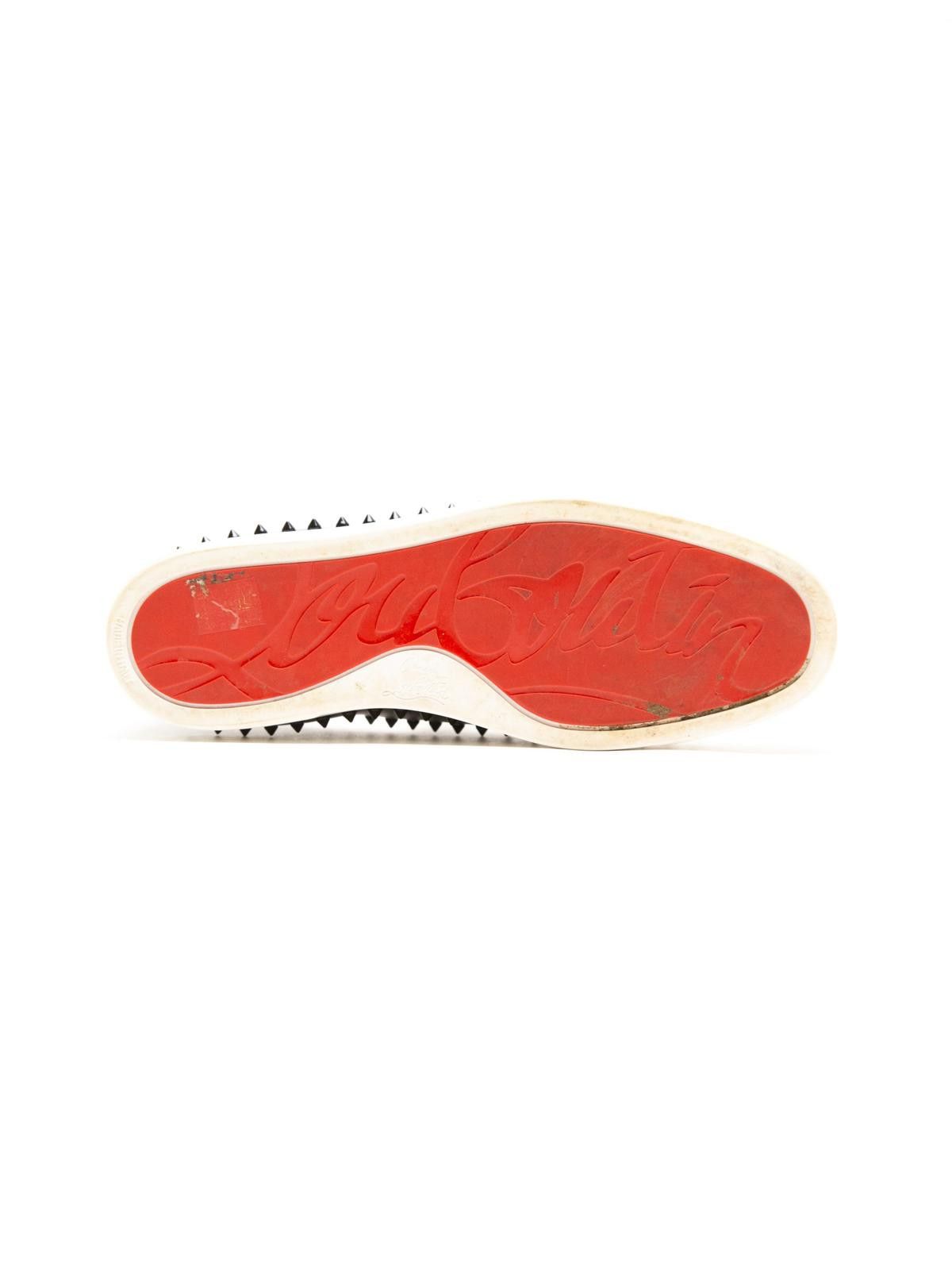 Christian Louboutin Christian Louboutin Black Spike Boat Shoes Size US 12 / EU 45 - 2 Thumbnail
