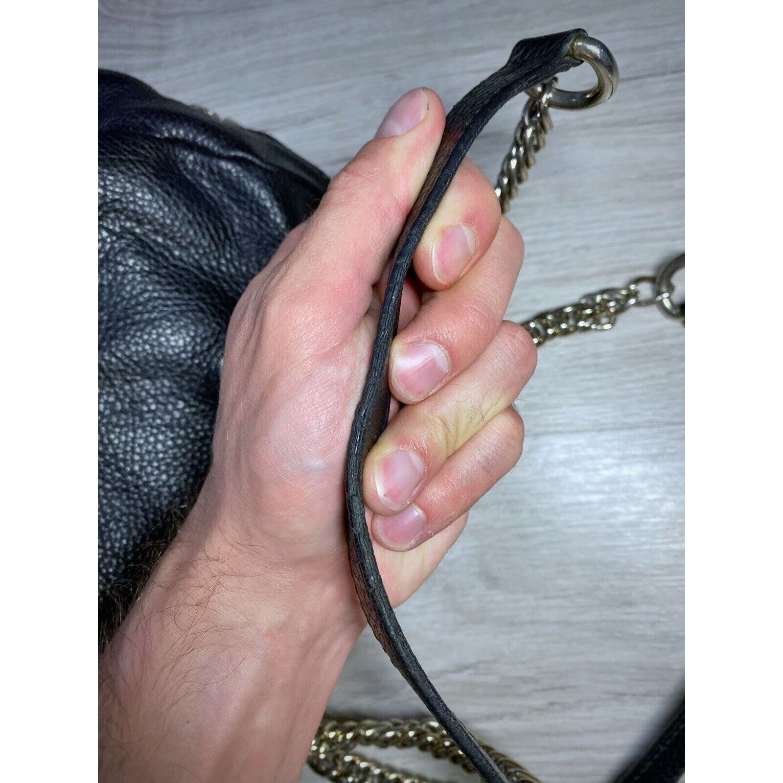 Versace × Versace Jeans Couture Versace Collection Leather Shoulder bag Black Made In Italy Size ONE SIZE - 17 Thumbnail
