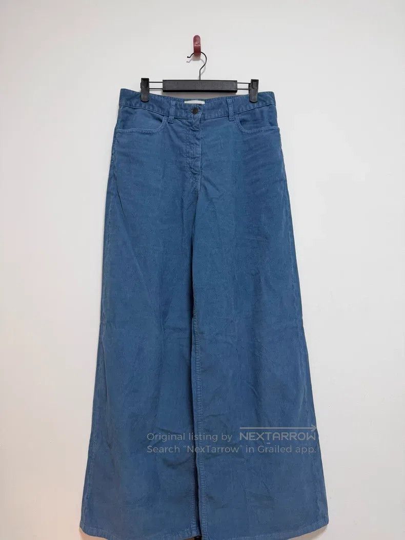 The Row The Row size 2 Blue Corduroy Wide Leg Pants Size 24" / US 00 / IT 34 - 1 Thumbnail