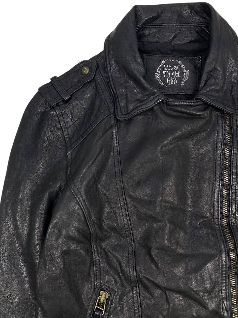 GOA Y2K 2000’s GOA Lamb Leather Riders Jacket Size S / US 4 / IT 40 - 8 Thumbnail