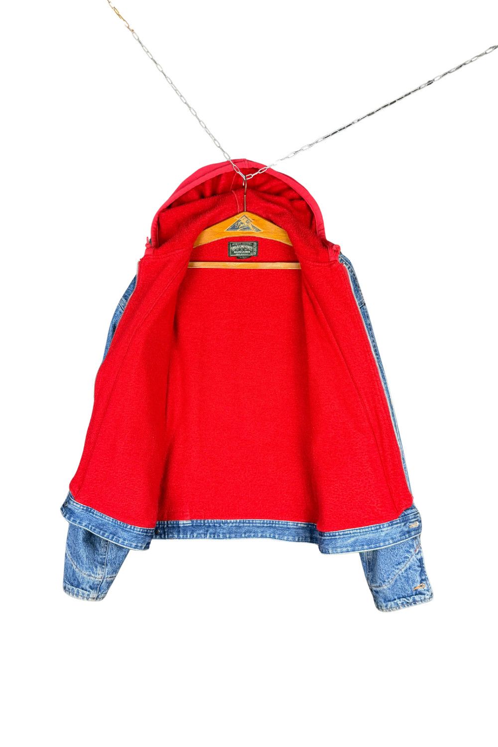 Polo Ralph Lauren 1990 Polo Country Ralph Lauren Made in USA Hooded Denim Size US XL / EU 56 / 4 - 3 Thumbnail