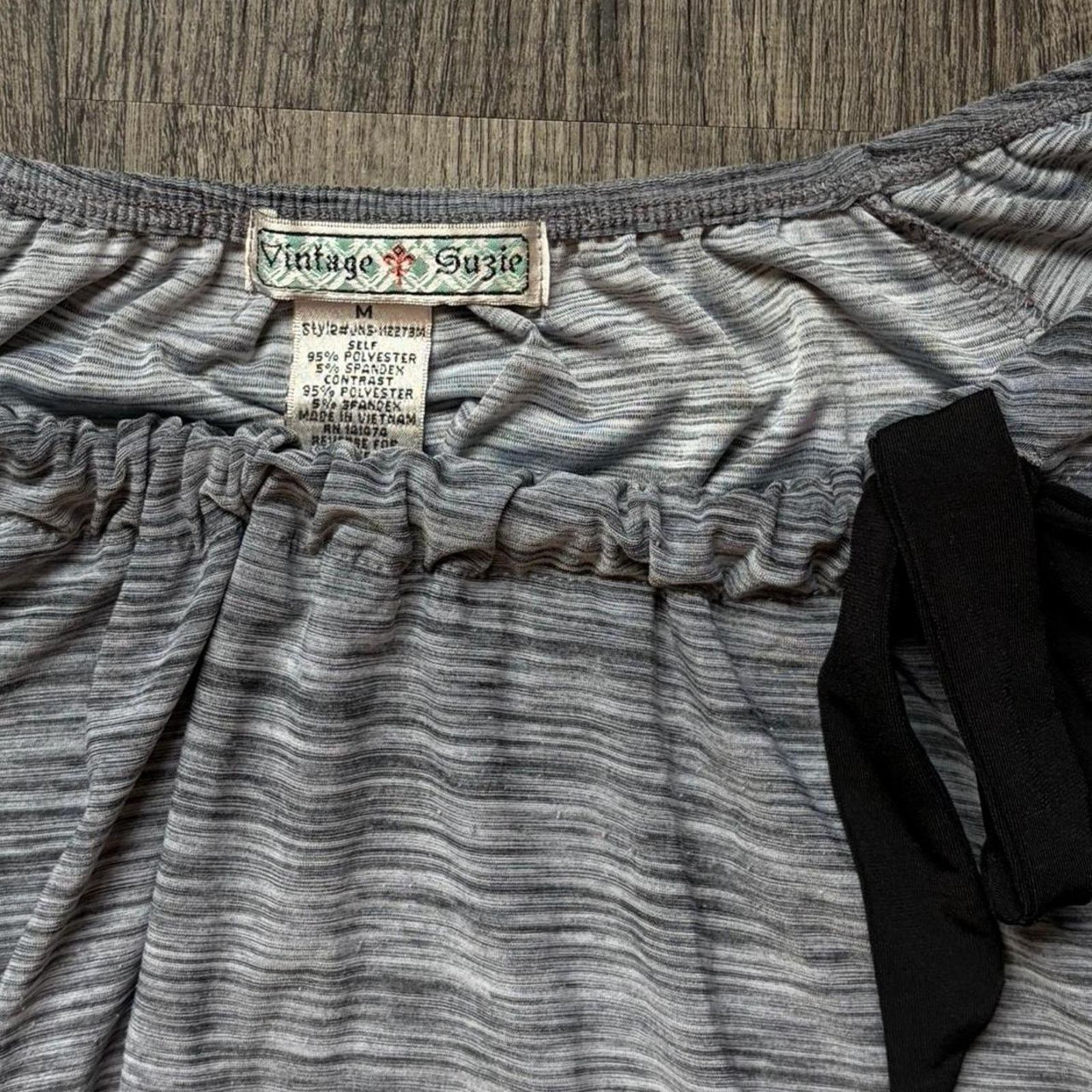 Vintage Vintage suzie grey off the shoulder top Size M / US 6-8 / IT 42-44 - 3 Thumbnail