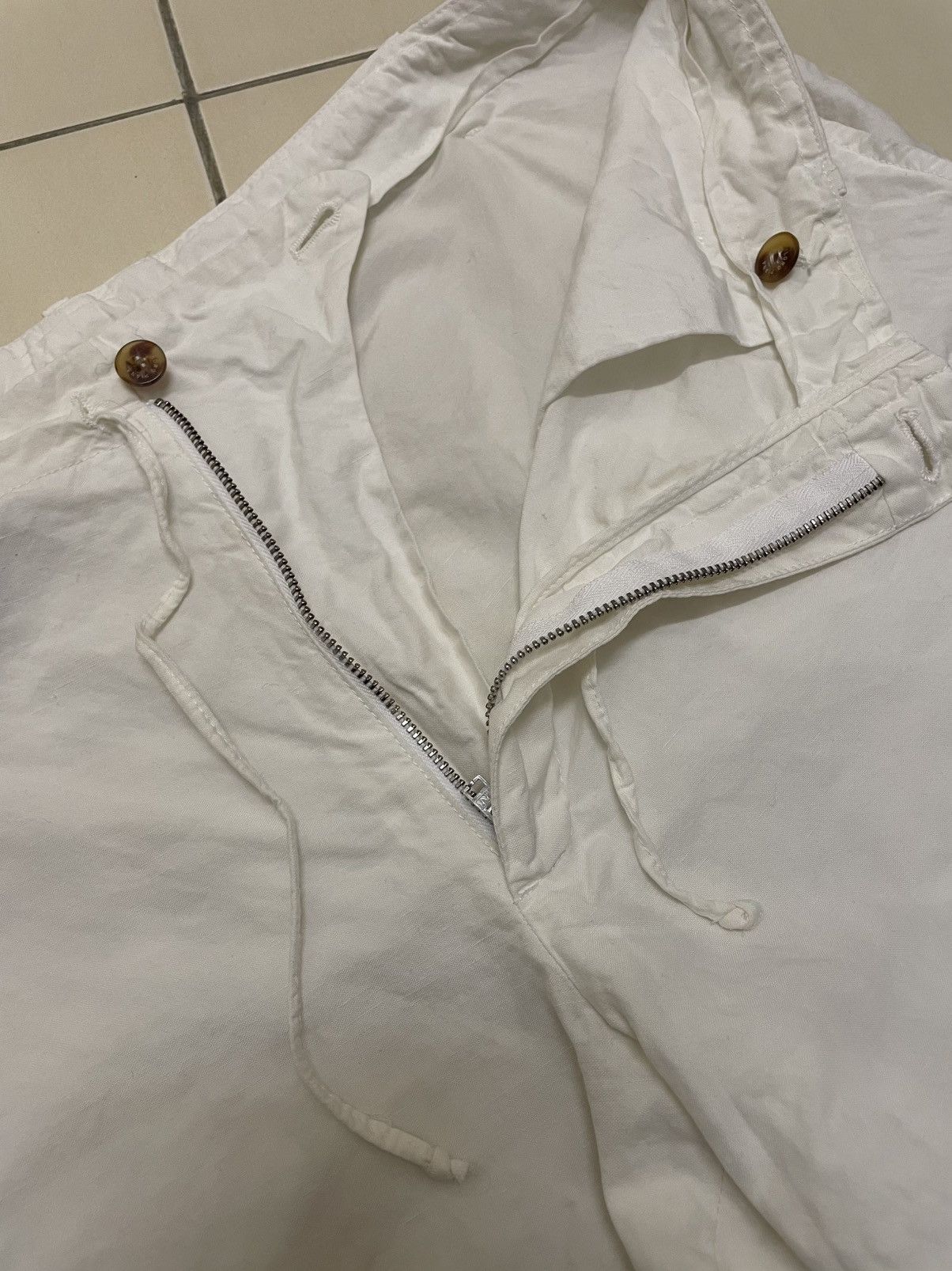Loro Piana Loro Piana Linen/Cotton White Pants Size US 35 - 8 Thumbnail
