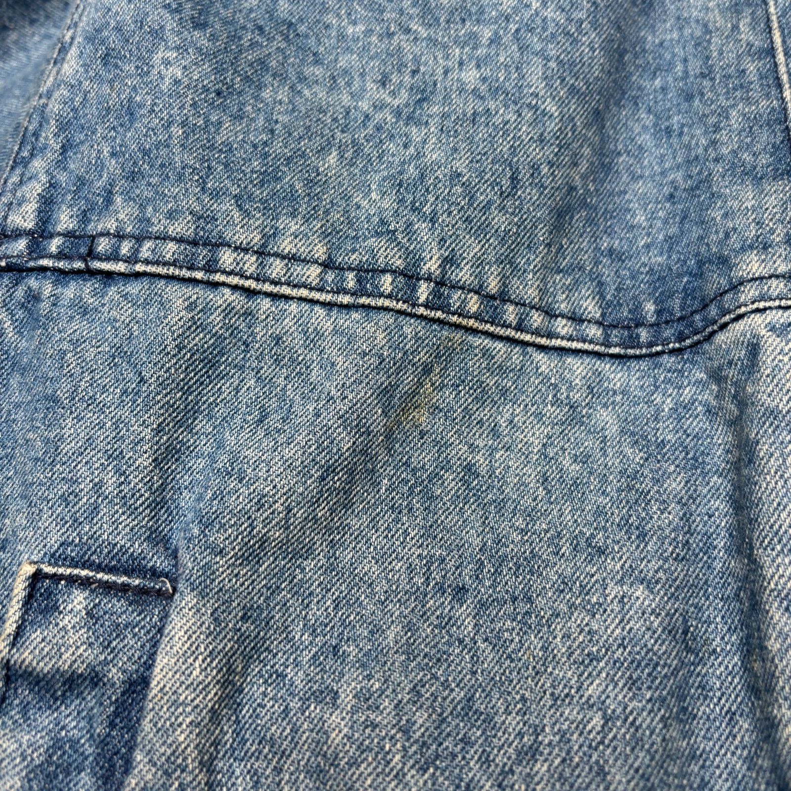 Vintage Vintage Reversible Rabbit Fur Denim Jacket Batwing Womens M Size M / US 6-8 / IT 42-44 - 15 Thumbnail