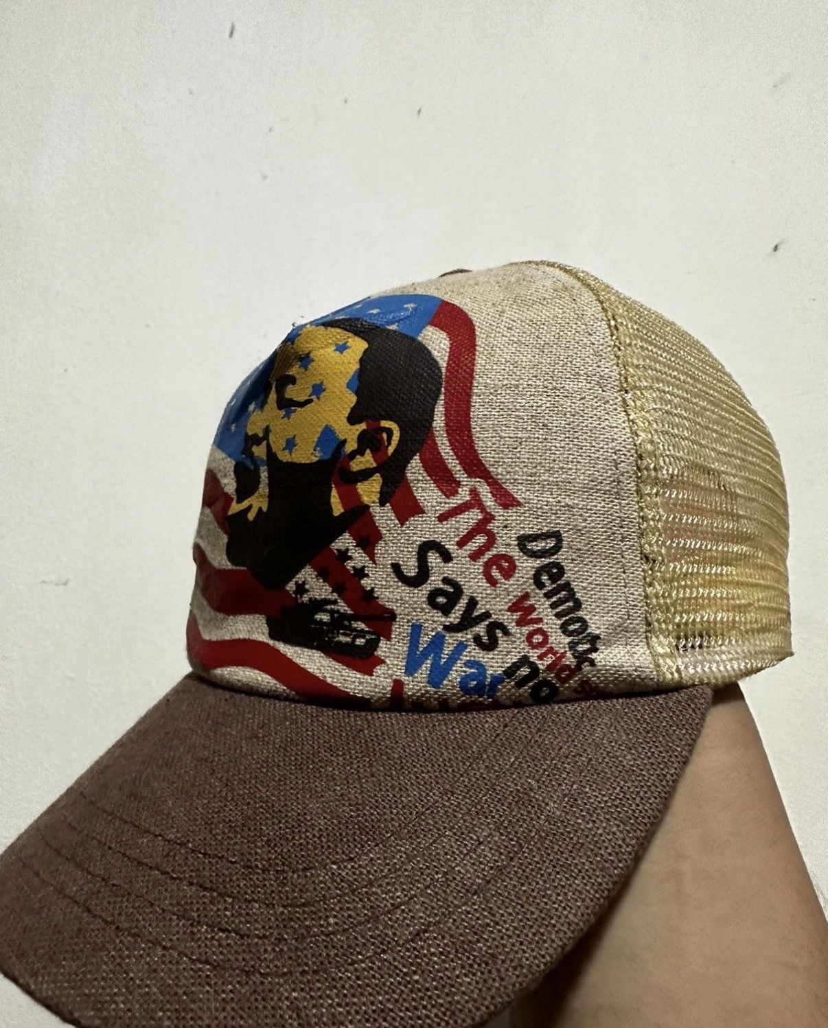 Japanese Brand VTG Martin Luther Worldwar Peace Trucker Hat Size ONE SIZE - 3 Thumbnail