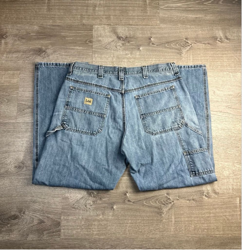 Lee Men's Distressed Lee Carpenter Relaxed Fit 36 x 30 Size US 36 / EU 52 - 1 Thumbnail