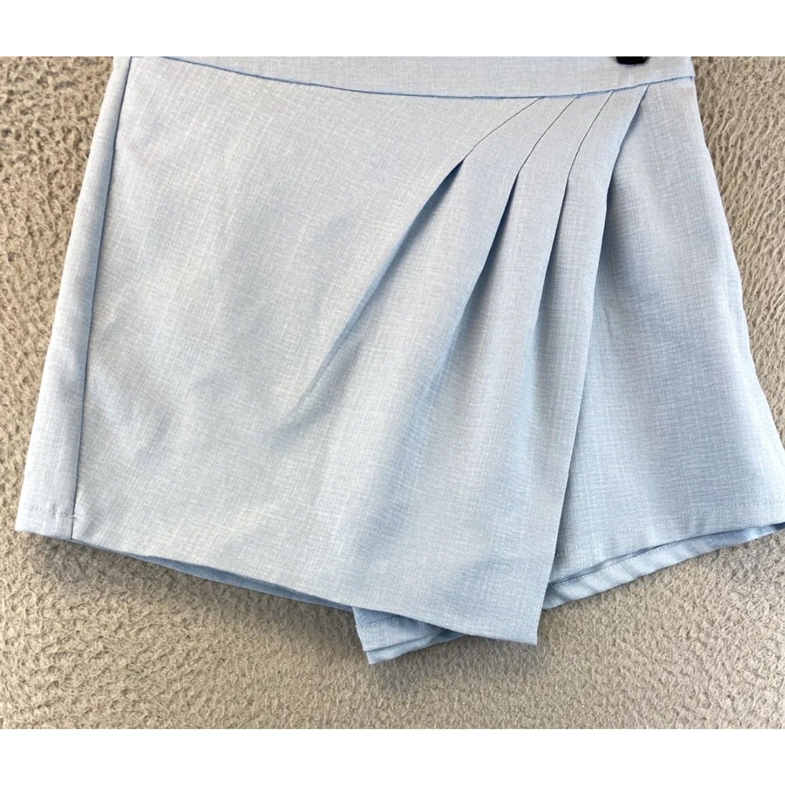 Lulus LULUS Tennis Skort Skirt Women's Short Size M Light Blue Solid Size 32" / US 10 / IT 46 - 5 Thumbnail