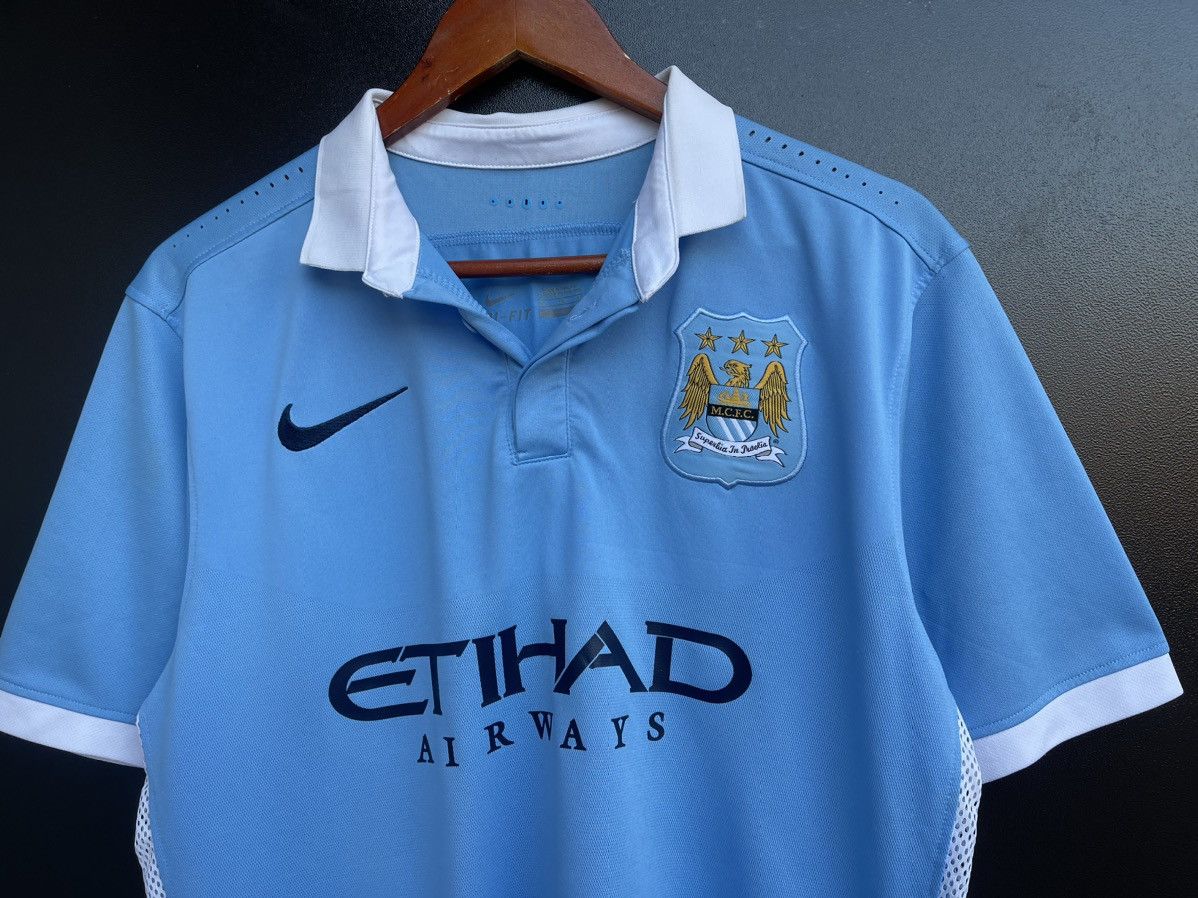 Nike Nike Manchester City Home 2015 2016 Jersey football shirt Size US L / EU 52-54 / 3 - 2 Thumbnail
