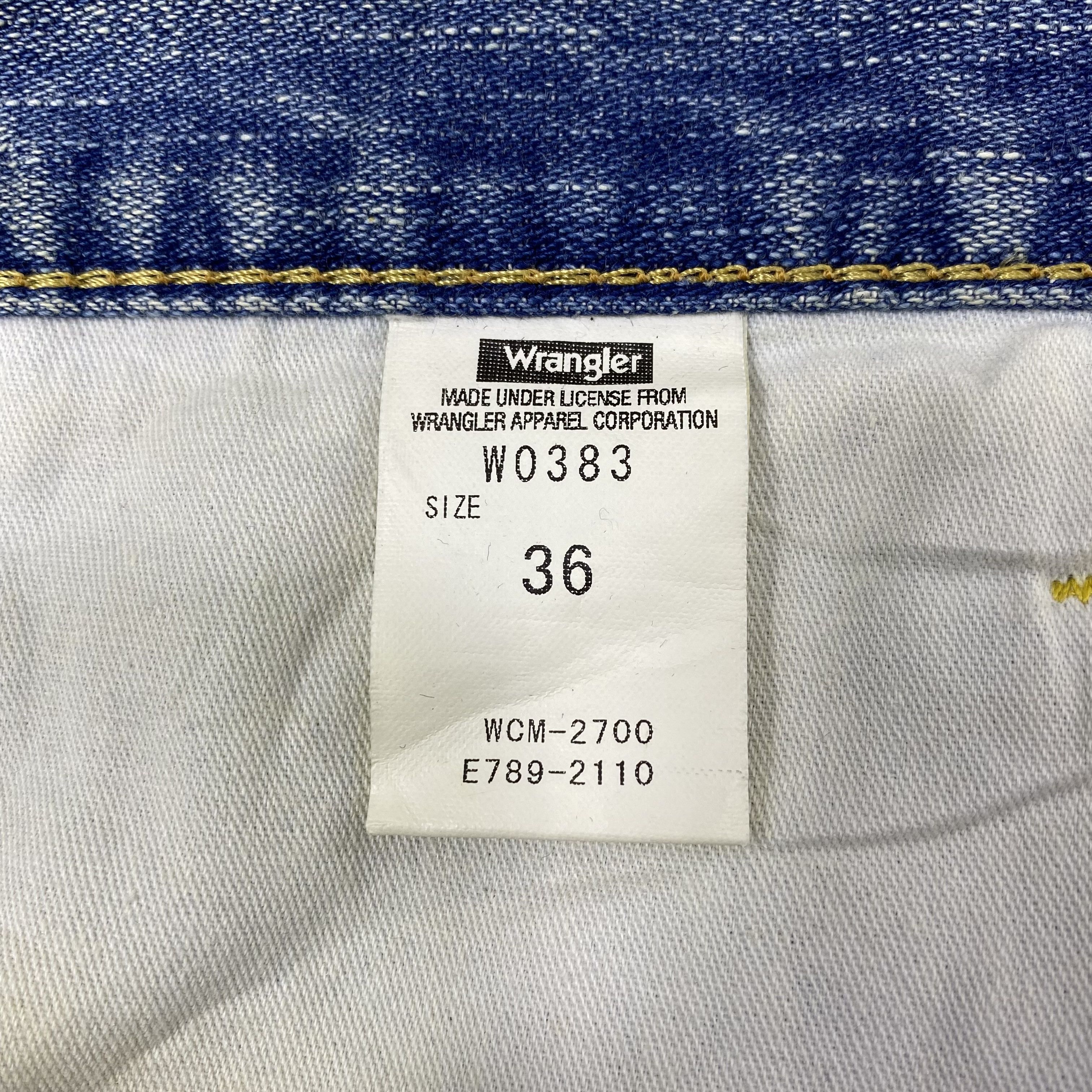 Jean × Vintage × Wrangler Vintage wrangler Distressed Blue Wash jeans-J1160 Size US 38 / EU 54 - 9 Thumbnail