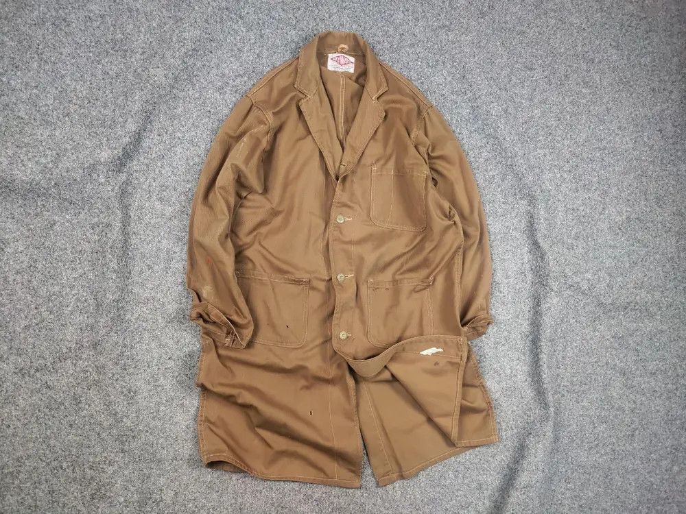 Vintage Skyways Sanforized British 60's drill work Distressed Jacket Size US M / EU 48-50 / 2 - 1 Thumbnail