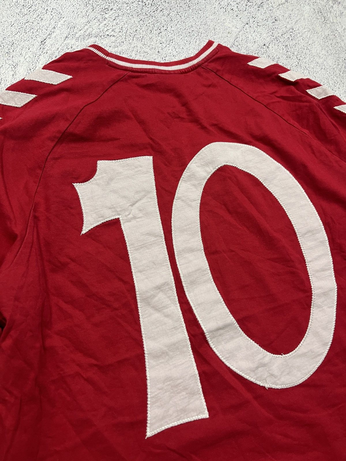 Adidas Denmark Hummel #10 Eriksen Training Longsleeve Jersey Shirt Size US M / EU 48-50 / 2 - 12 Thumbnail