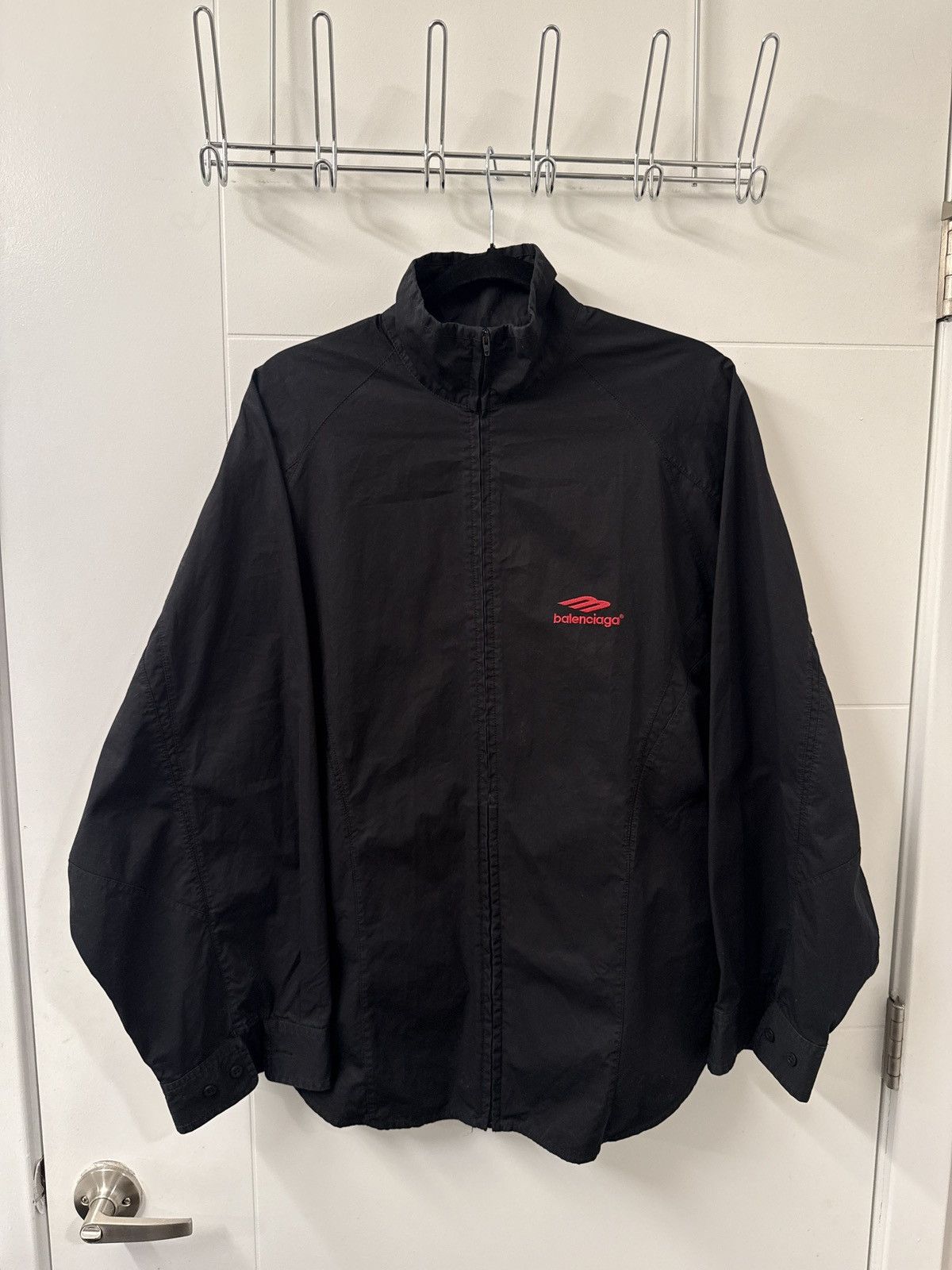Balenciaga Balenciaga 3B Logo Track Suit Jacket in Black Size US S / EU 44-46 / 1 - 1 Thumbnail