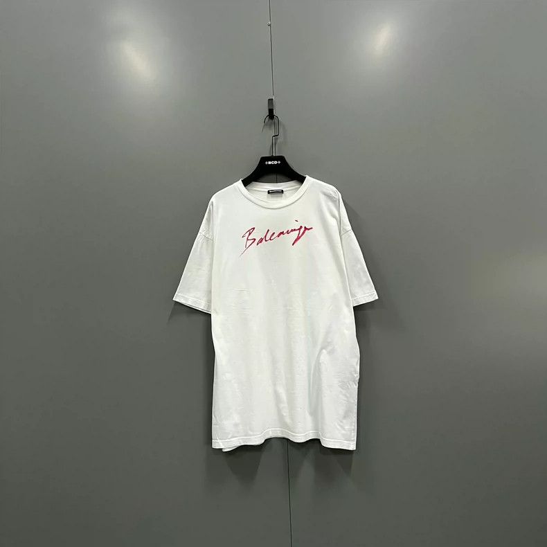 Balenciaga Balenciaga White grass logo short-sleeved Size US M / EU 48-50 / 2 - 1 Thumbnail