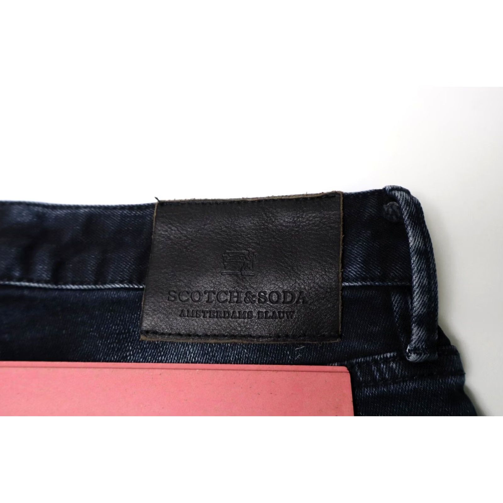 Scotch & Soda SCOTCH & SODA Tye Jeans Men's W29/L32 Dark Blue Denim Acidwash Zip Fly Stretched Size US 29 - 8 Thumbnail