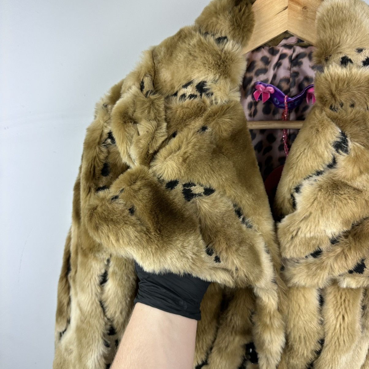 Vintage Vintage Bimbo Girl Y2K Glamour Leopard Fur Coat Size M / US 6-8 / IT 42-44 - 4 Thumbnail