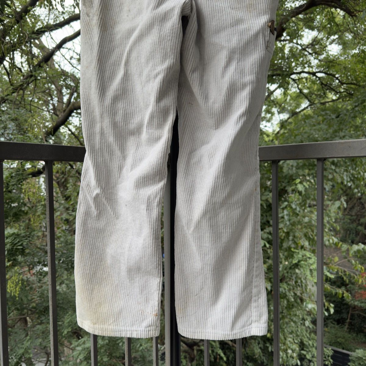 Vintage Thrashed Faded Distressed Corduroy Pants ERD Grunge Biker Size US 32 / EU 48 - 12 Thumbnail