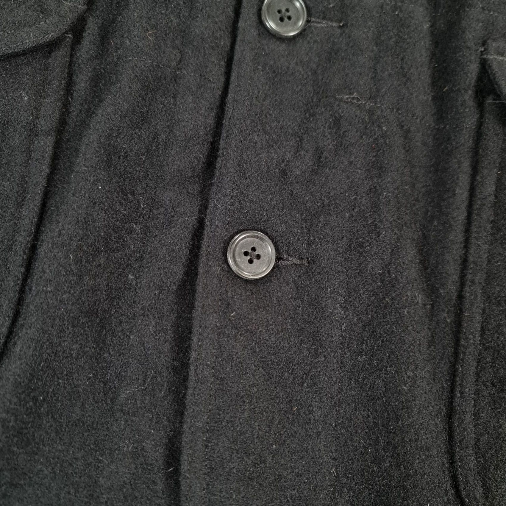 Vintage Woolrich Mens Jacket Black Medium Woolen Mills Daiki Suzuki Maine Guide Shacket Military Jacket Field Wool 100% Wool Unlined Pockets Regular Mens Size US M / EU 48-50 / 2 - 5 Thumbnail