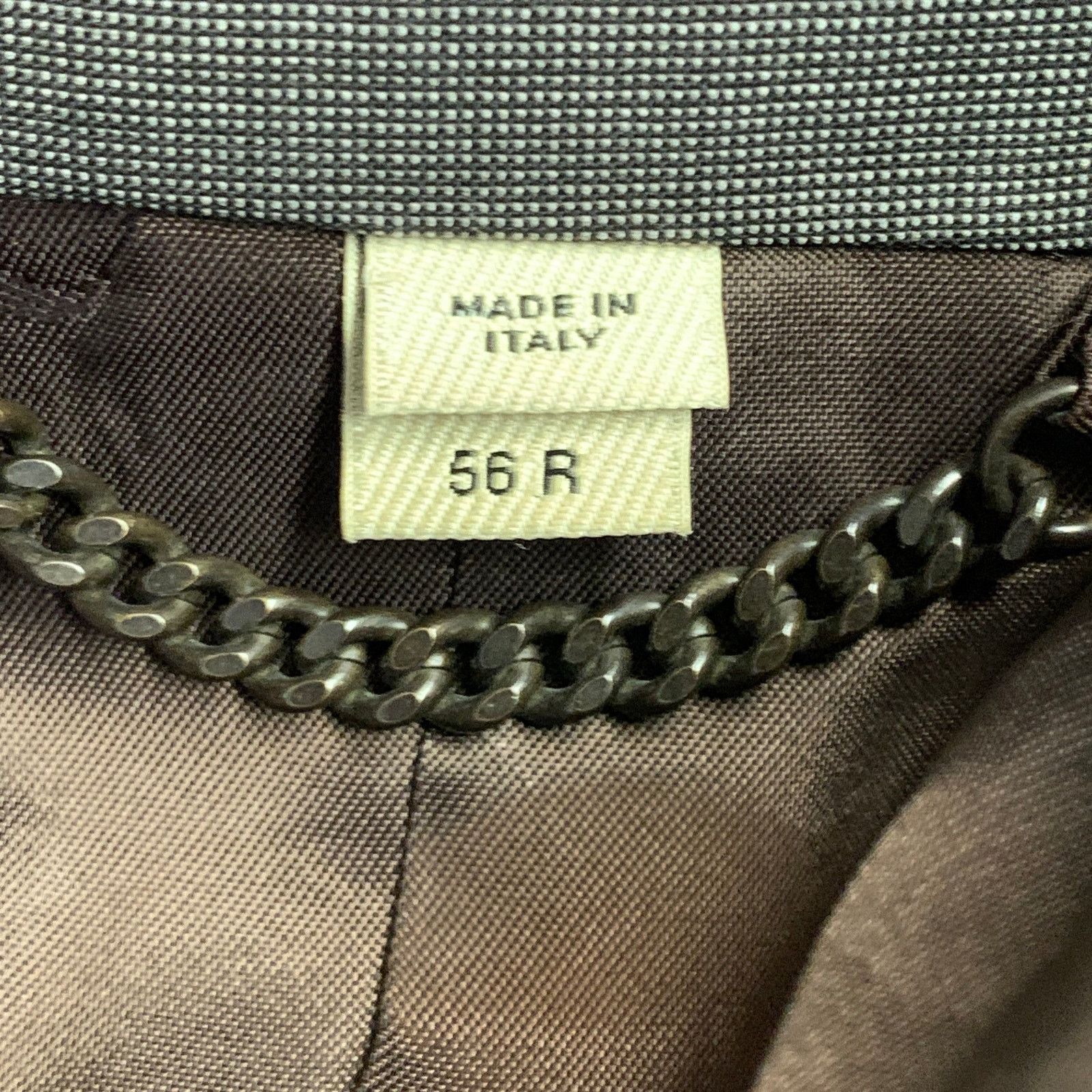 Burberry BURBERRY Size 46 Regular Grey Virgin Wool Notch Lapel Suit Size 46R - 13 Thumbnail