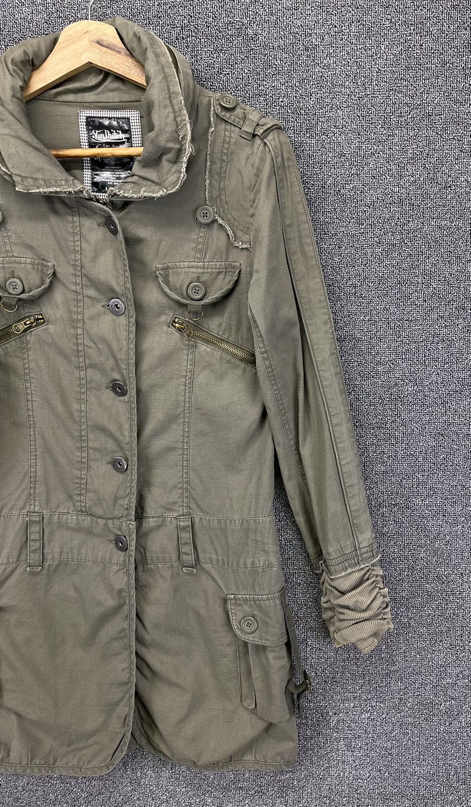 Von Dutch Vintage Von Dutch Love Addict Military Punk Parka Jacket Size L / US 10 / IT 46 - 4 Thumbnail