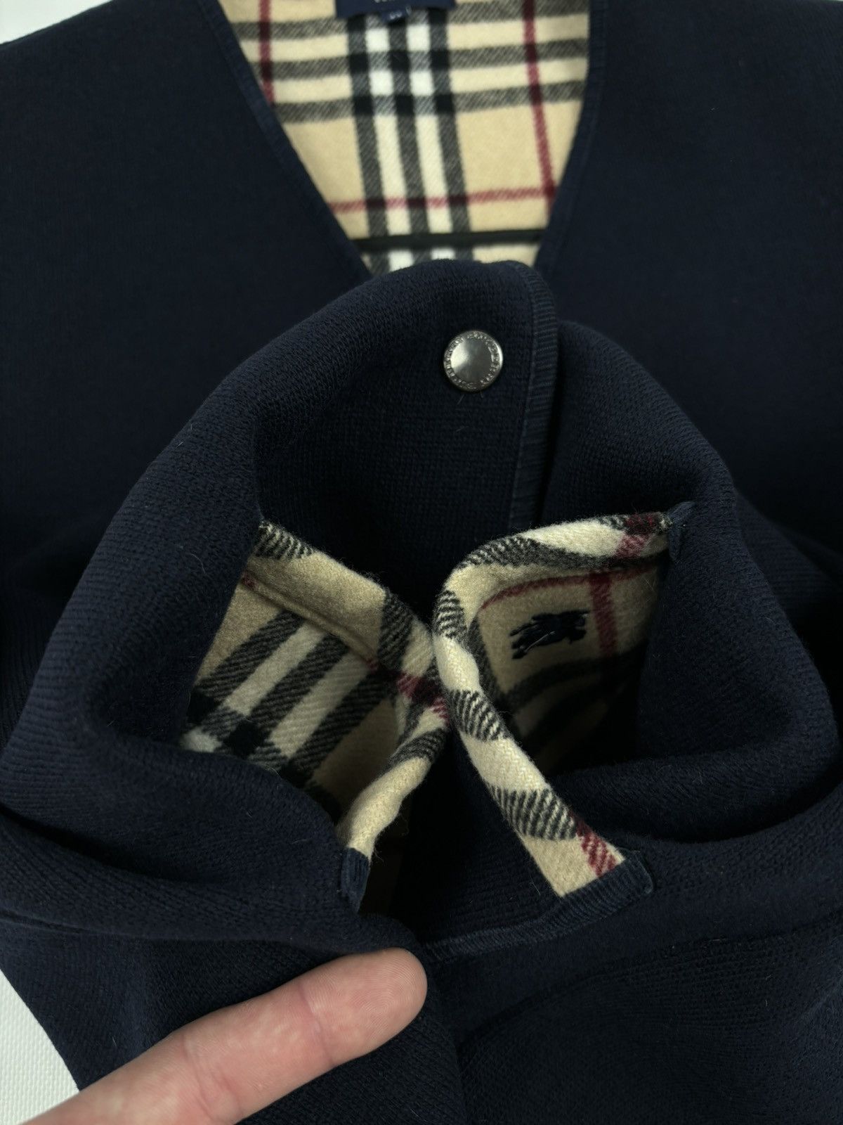 Burberry × Burberry Prorsum VTG 90s BURBERRY London "New Towey" Wool Nova Check Navy Vest Gilet Waistcoat 44 Size M / US 6-8 / IT 42-44 - 20 Thumbnail