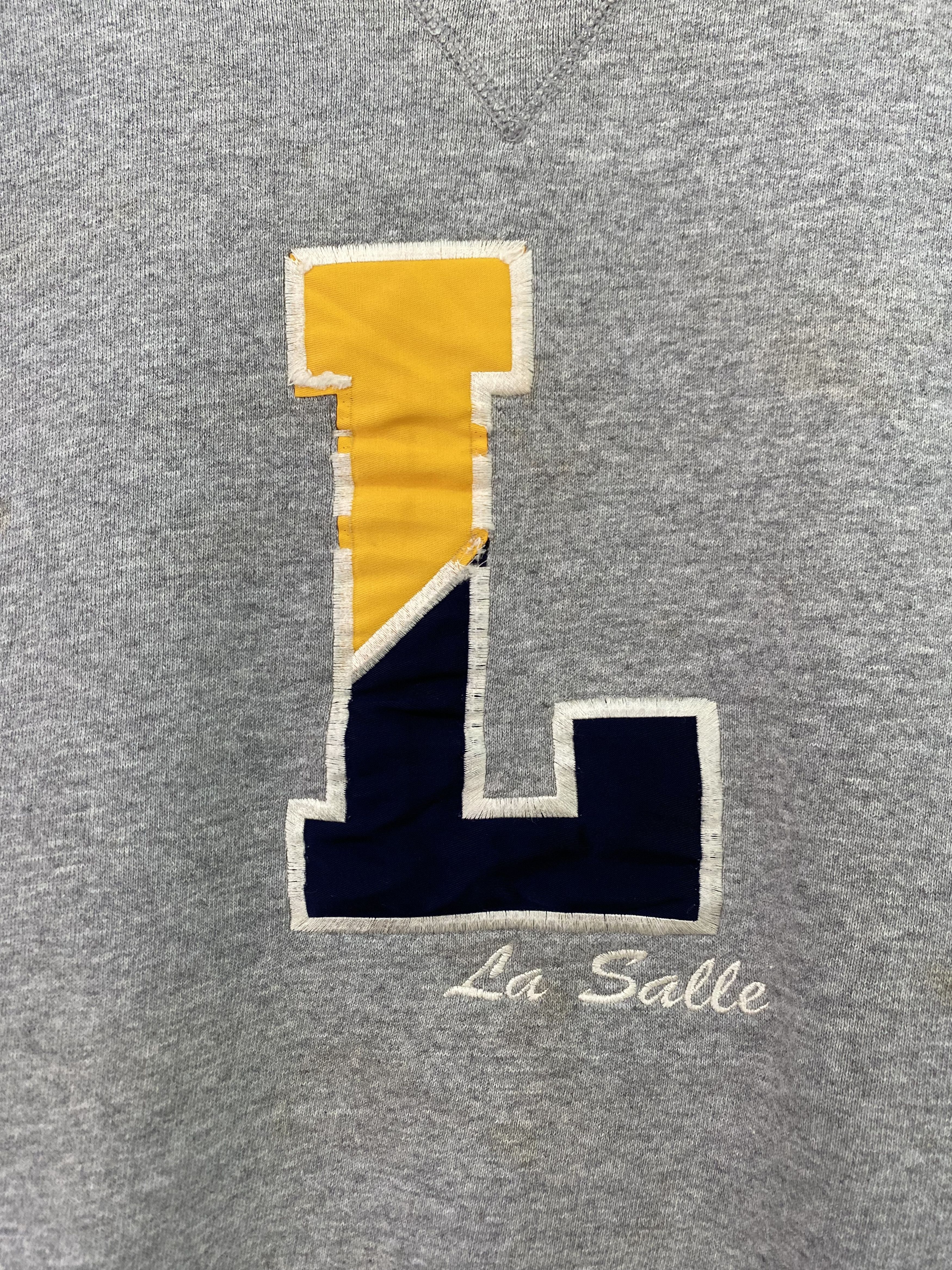 Vintage Vintage 90s La Salle Grey Sweatshirt Crewneck M size Size US M / EU 48-50 / 2 - 3 Thumbnail