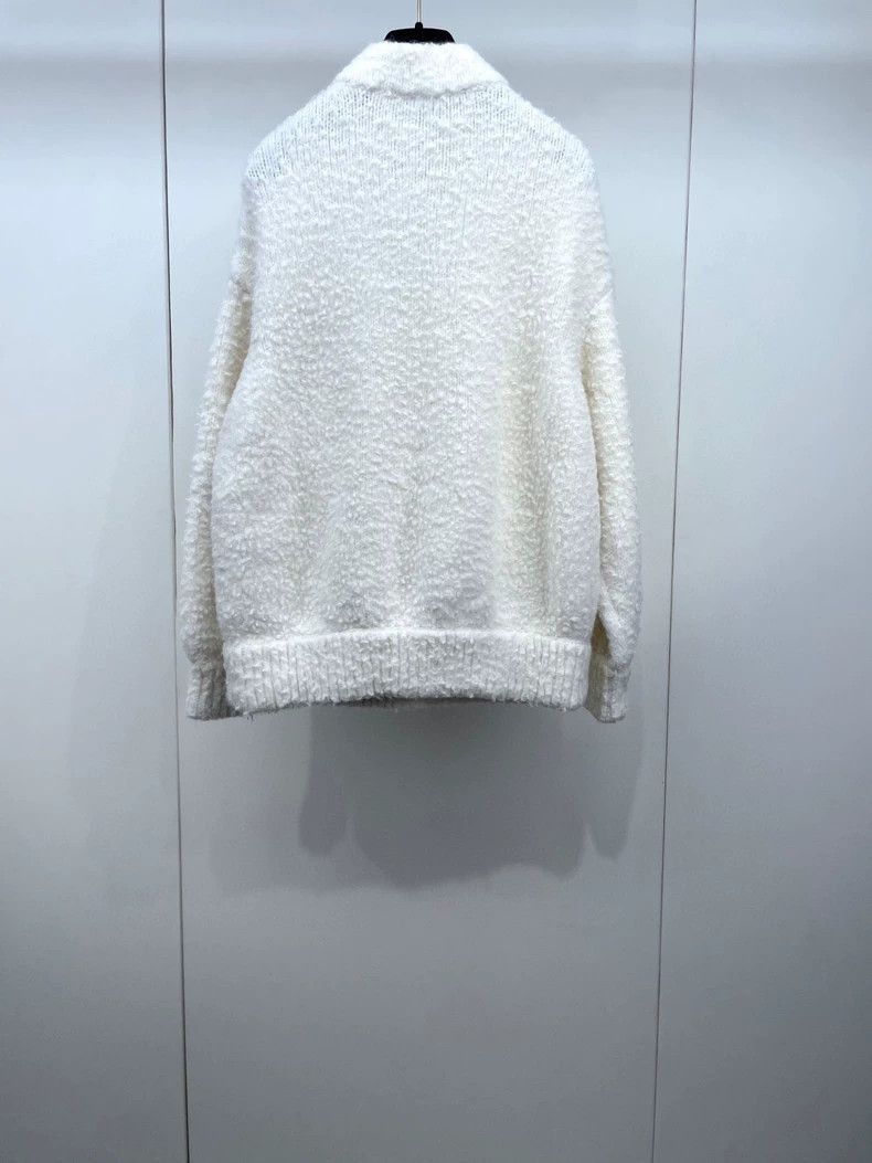 Chanel White Teddy Jacket by Chanel -2505 Size US M / EU 48-50 / 2 - 2 Thumbnail