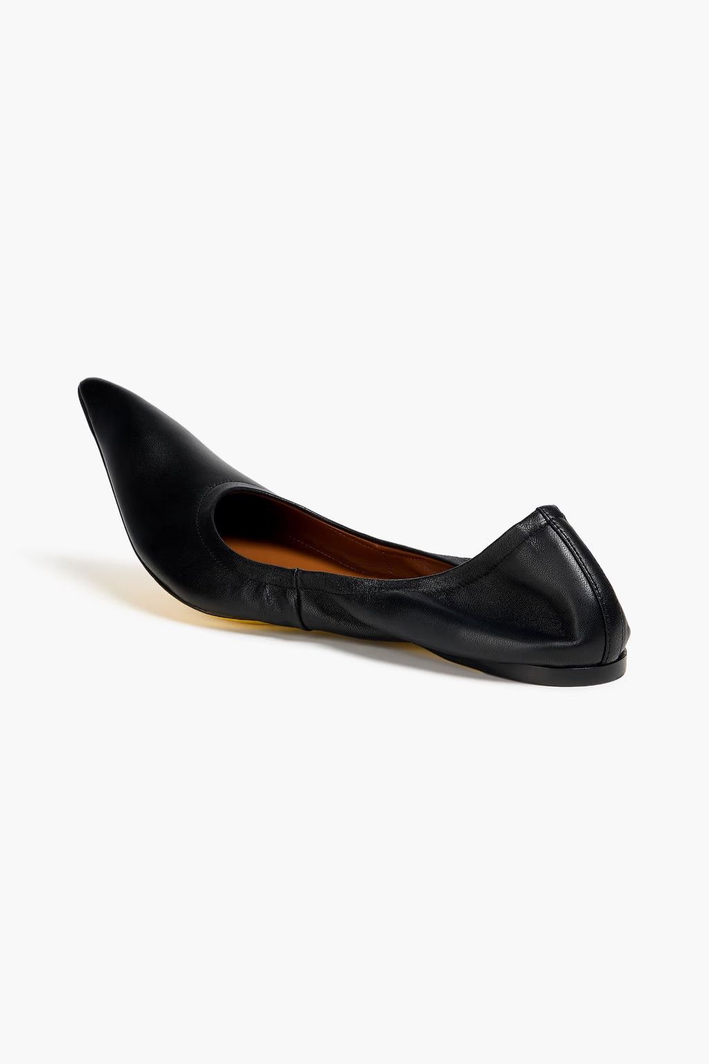 Marni o1y1025 Leather Ballet Flats in Black Size US 10 / IT 40 - 2 Thumbnail