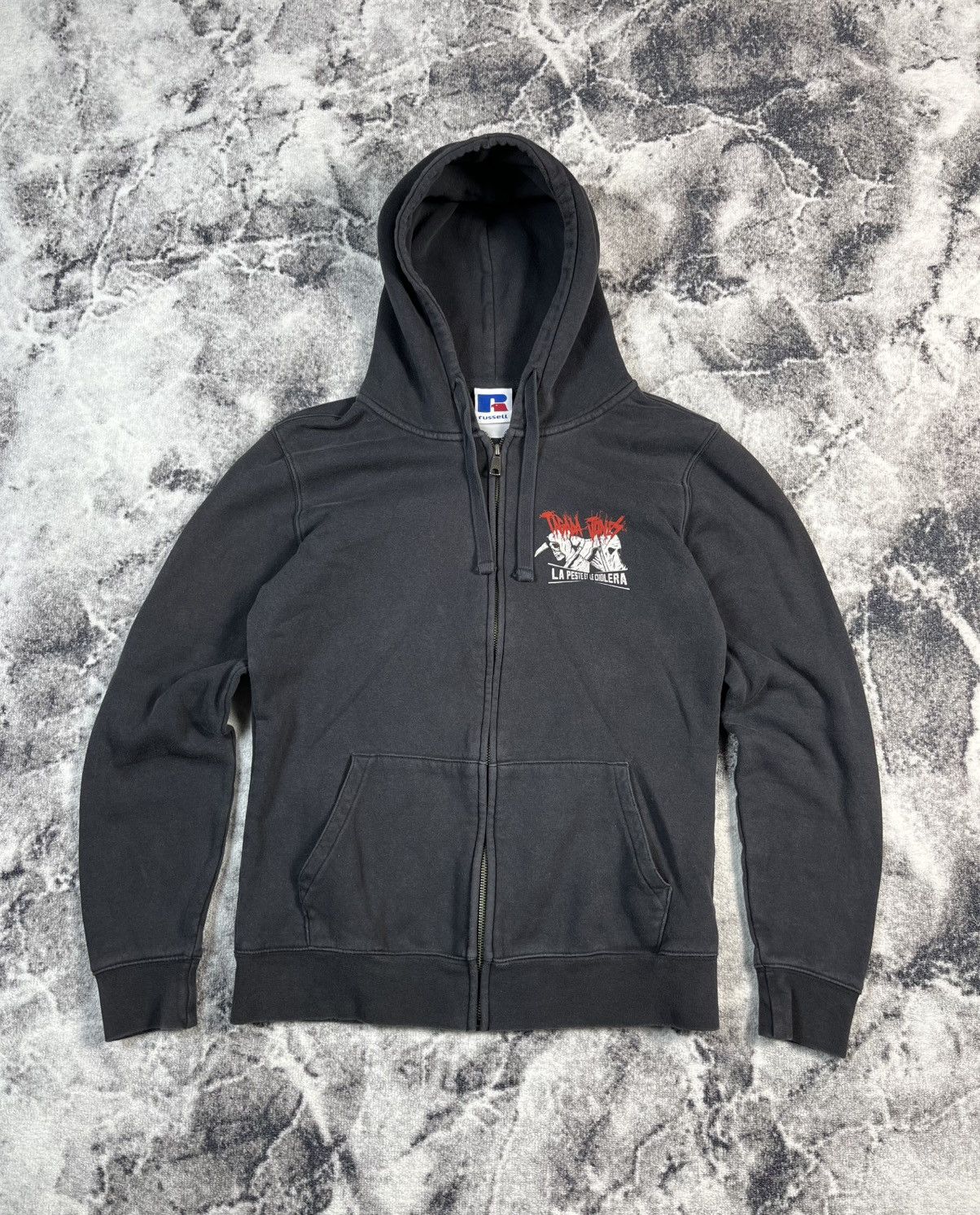 Other Tagada Jones Graphic Zip Hoodie Punk Skull Black Size US L / EU 52-54 / 3 - 2 Thumbnail