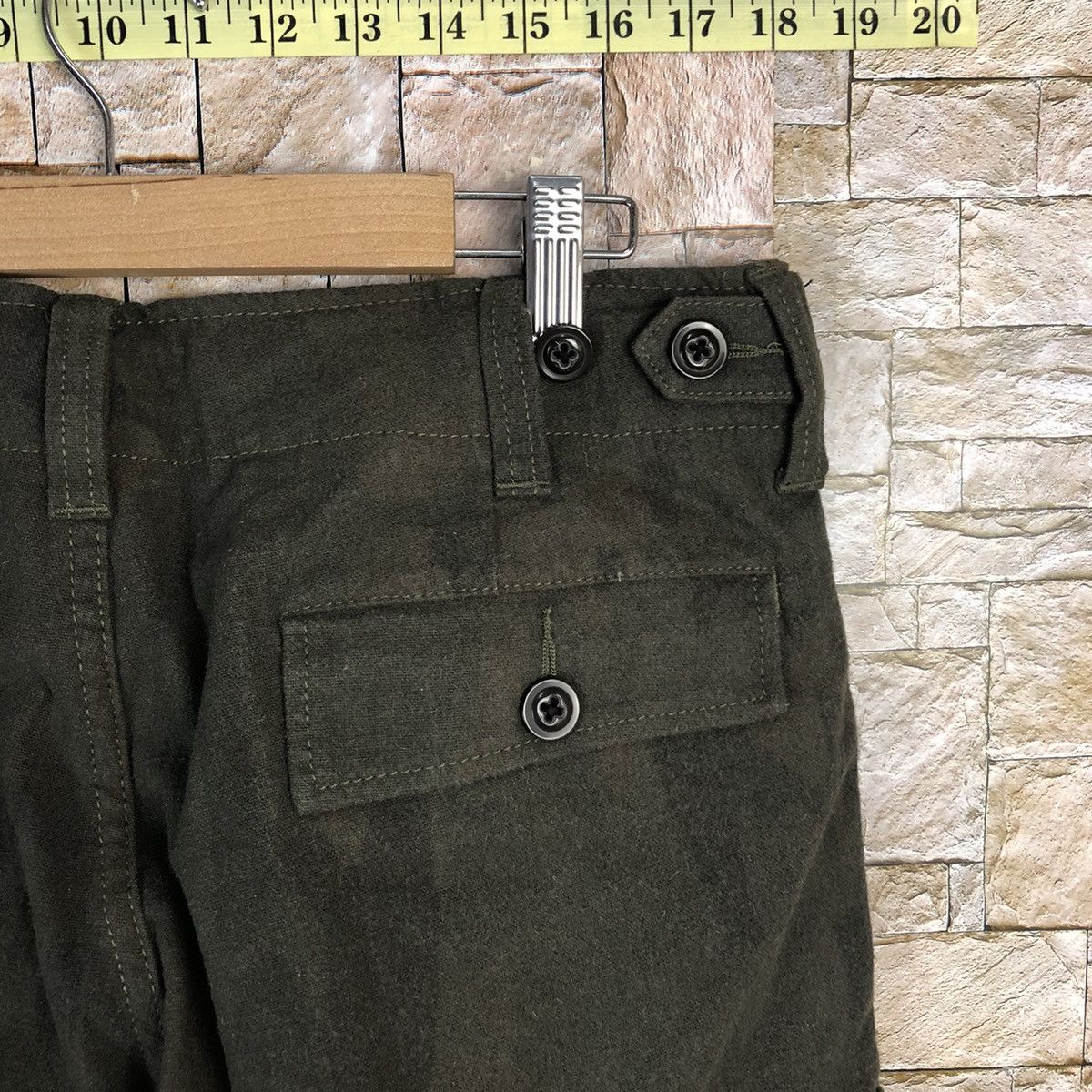 Japanese Brand Back Number Green Cargo Multipocket Pants #A594 Size US 30 / EU 46 - 19 Thumbnail