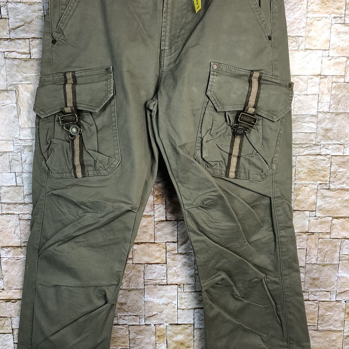 Japanese Brand Japanese Brand Green Cargo Multipocket Pants #A127 Size US 32 / EU 48 - 6 Thumbnail