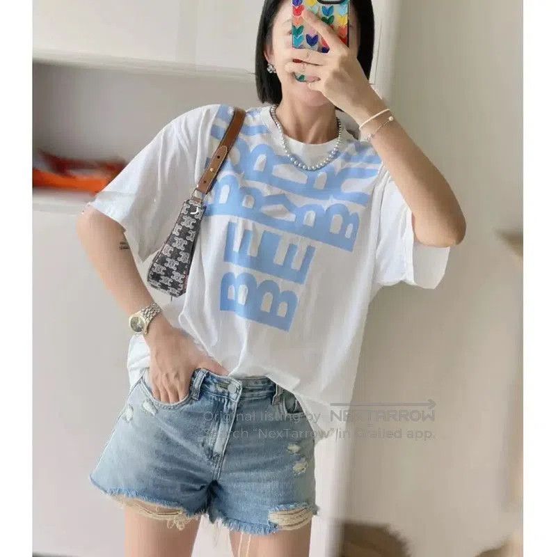 Burberry Burberry Women's Cotton T-Shirt in White. Size M / US 6-8 / IT 42-44 - 7 Thumbnail
