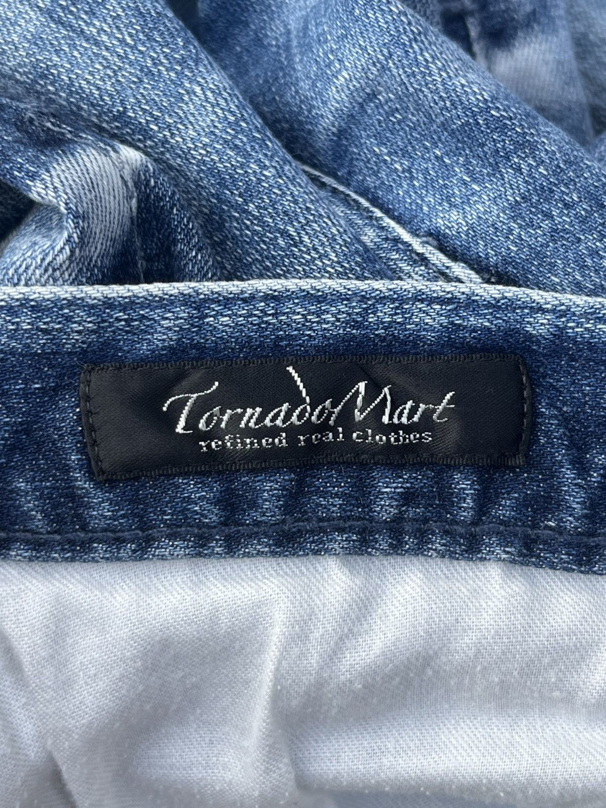 Japanese Brand × Tornado Mart Vintage Japanese Brand Tornado Mart Black Stain Whisker Jean Size US 30 / EU 46 - 11 Thumbnail