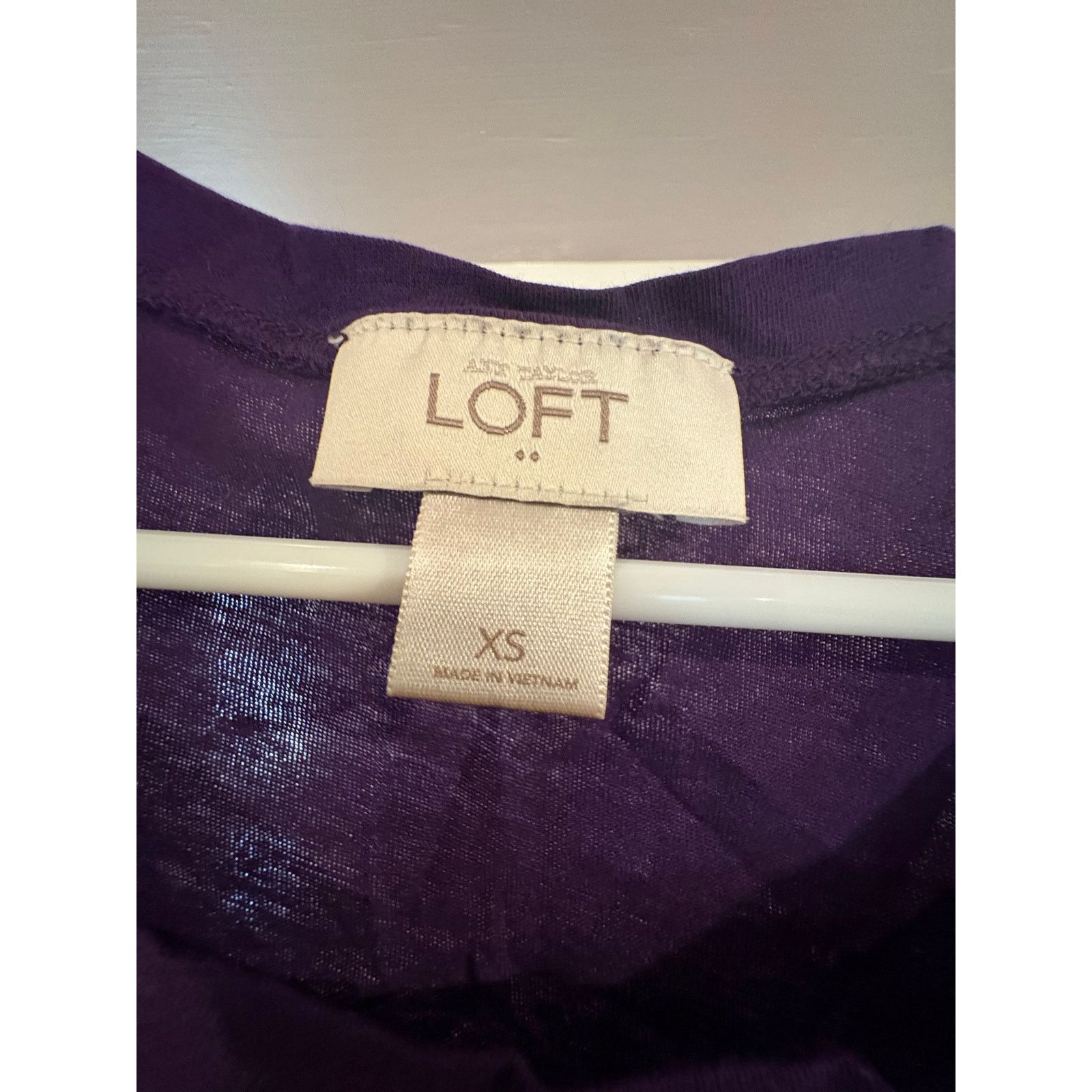 Loft LOFT Ann Taylor Women’s XS Purple Long Sleeve T-Shirt Size XS / US 0-2 / IT 36-38 - 3 Thumbnail