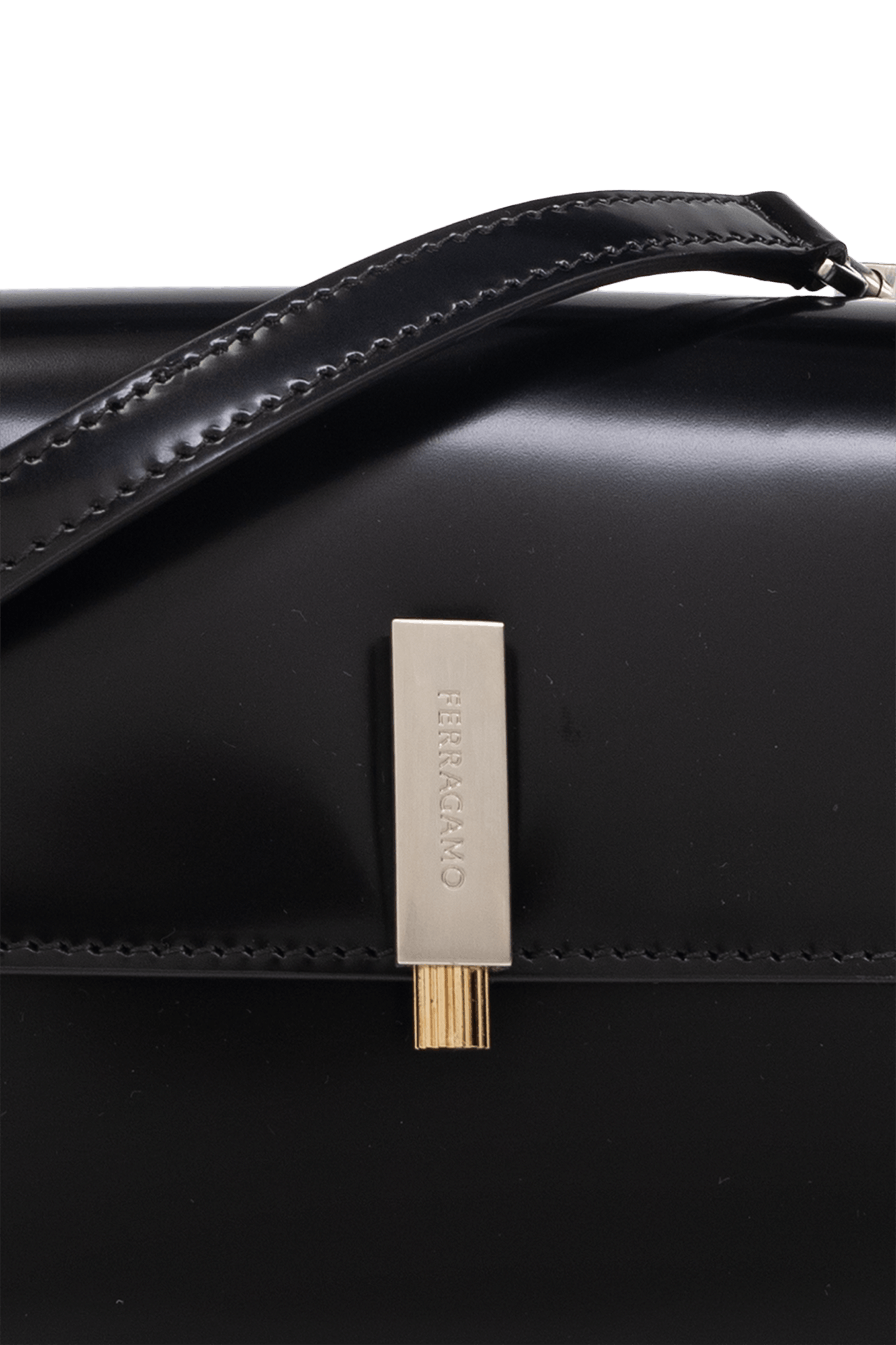 Salvatore Ferragamo o1s1rm0824 Size: OS / Prisma Mini Shoulder Bag in Black Size ONE SIZE - 6 Thumbnail