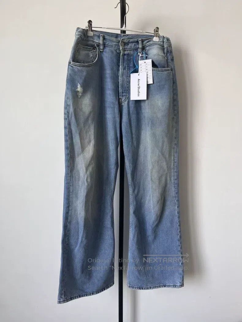 Acne Studios Acne Studios Zip-Fly Mid-Rise Straight-Leg Wide-Leg Denim Size US 32 / EU 48 - 1 Thumbnail