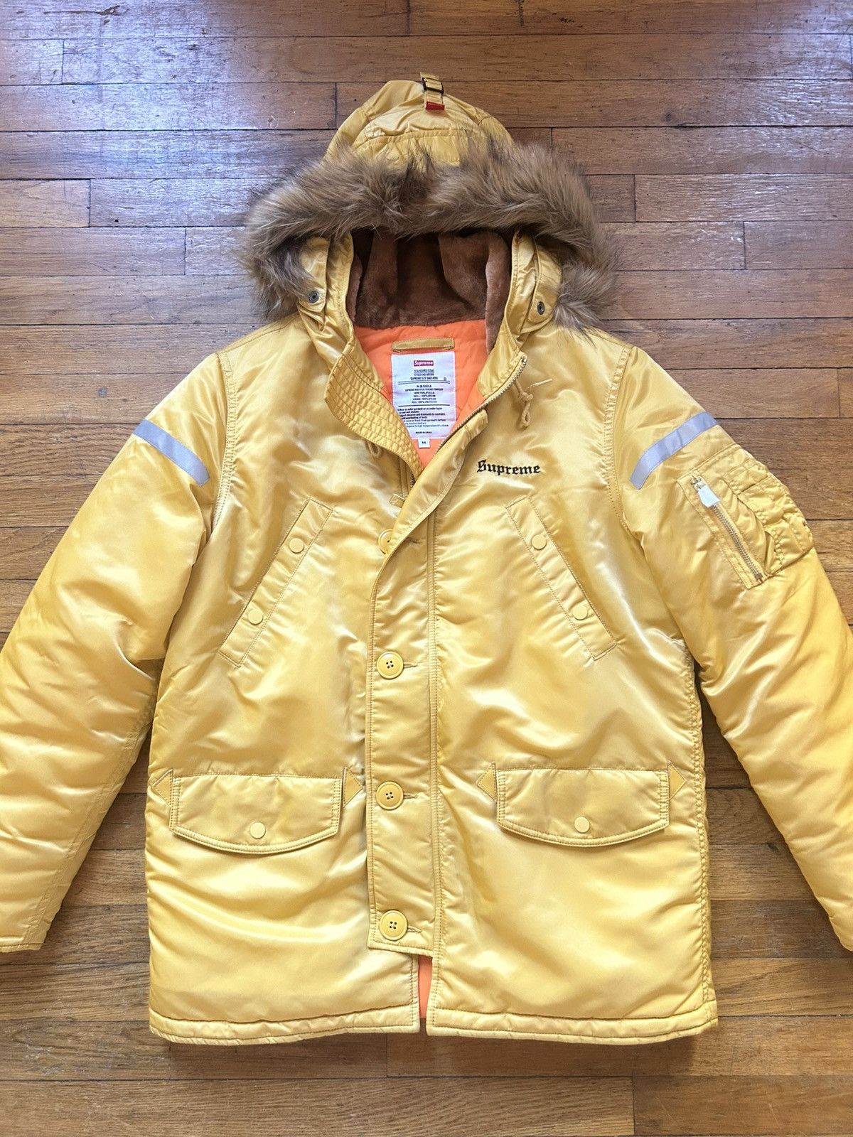 Supreme FW17 Reflective Cross N-3B Fur Parka Size US M / EU 48-50 / 2 - 1 Thumbnail