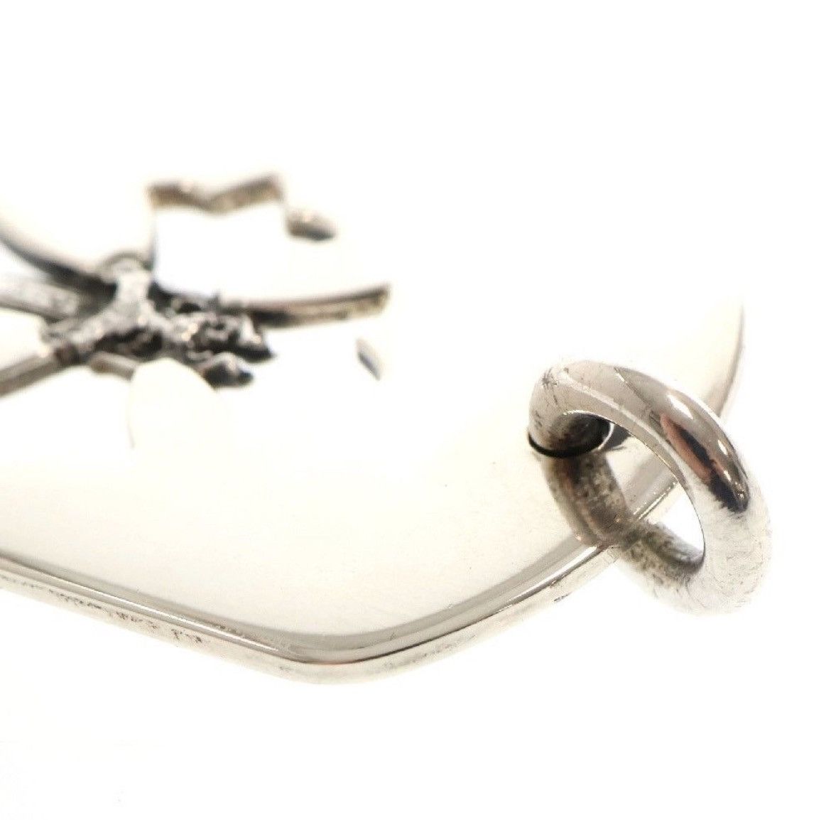 Chrome Hearts Chrome Hearts Large Cross Dagger Dog Tag Necklace Size ONE SIZE - 6 Thumbnail