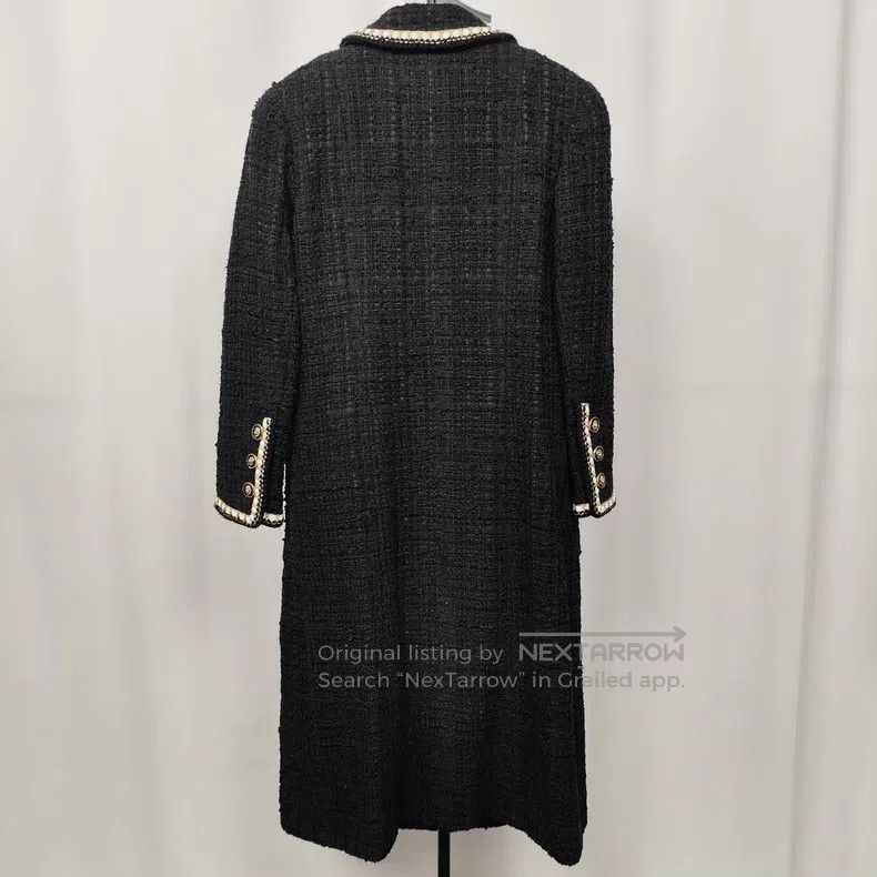 Chanel Chanel Long tweed coat Size XXS / US 00 / IT 34 - 2 Thumbnail