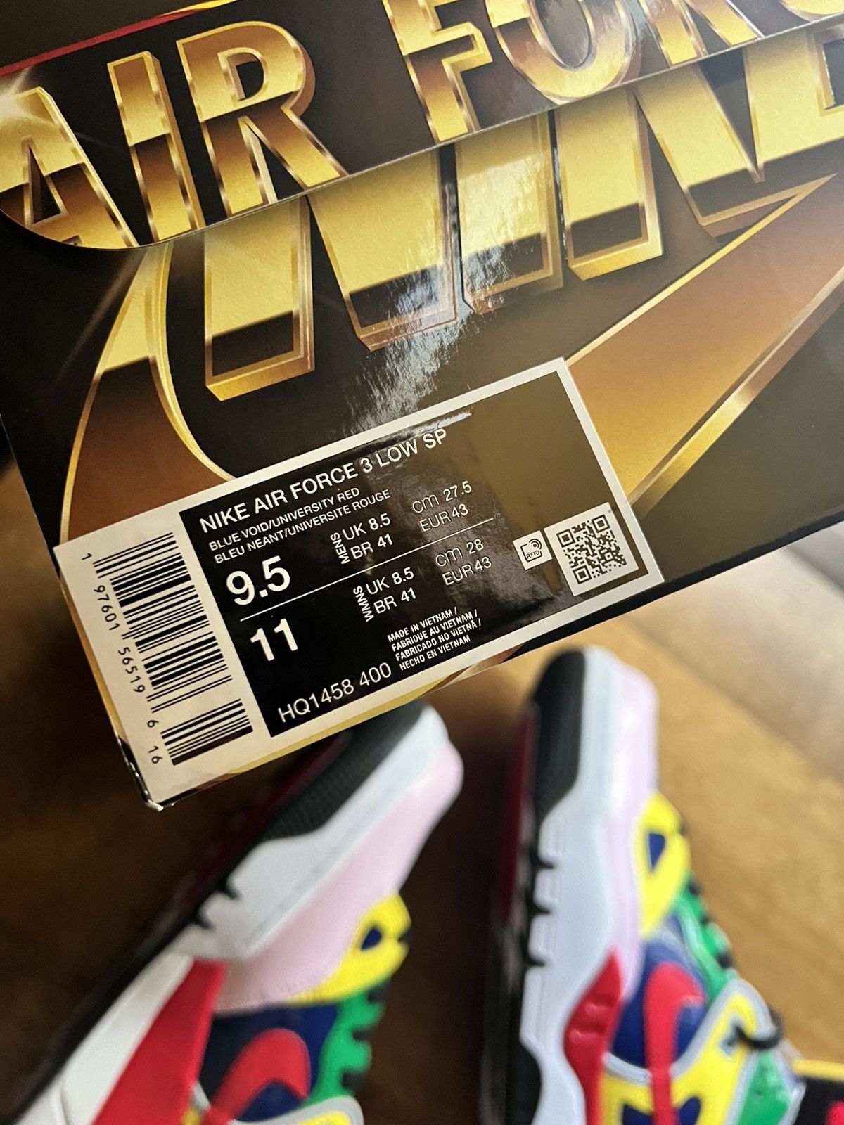 Human Made × Nigo × Nike Nike Nigo Air Force 3 Blue Void Size US 9.5 / EU 42-43 - 8 Thumbnail
