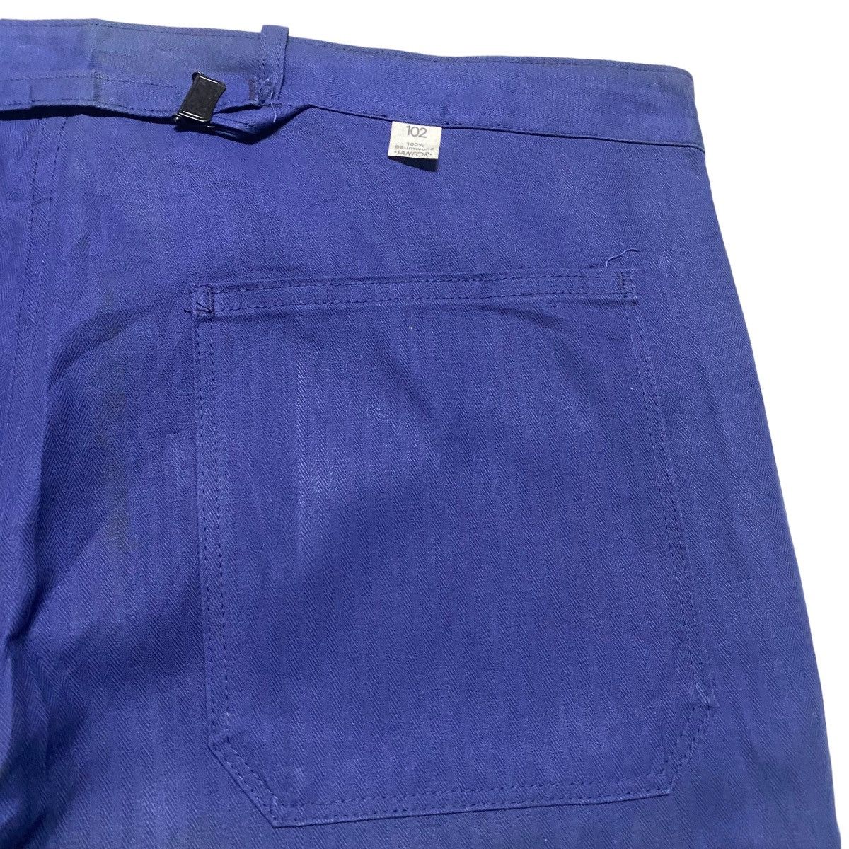 Le Laboureur Vintage 70s Sanfor French Work Pants Indigo Hbt Size US 40 / EU 56 - 12 Thumbnail
