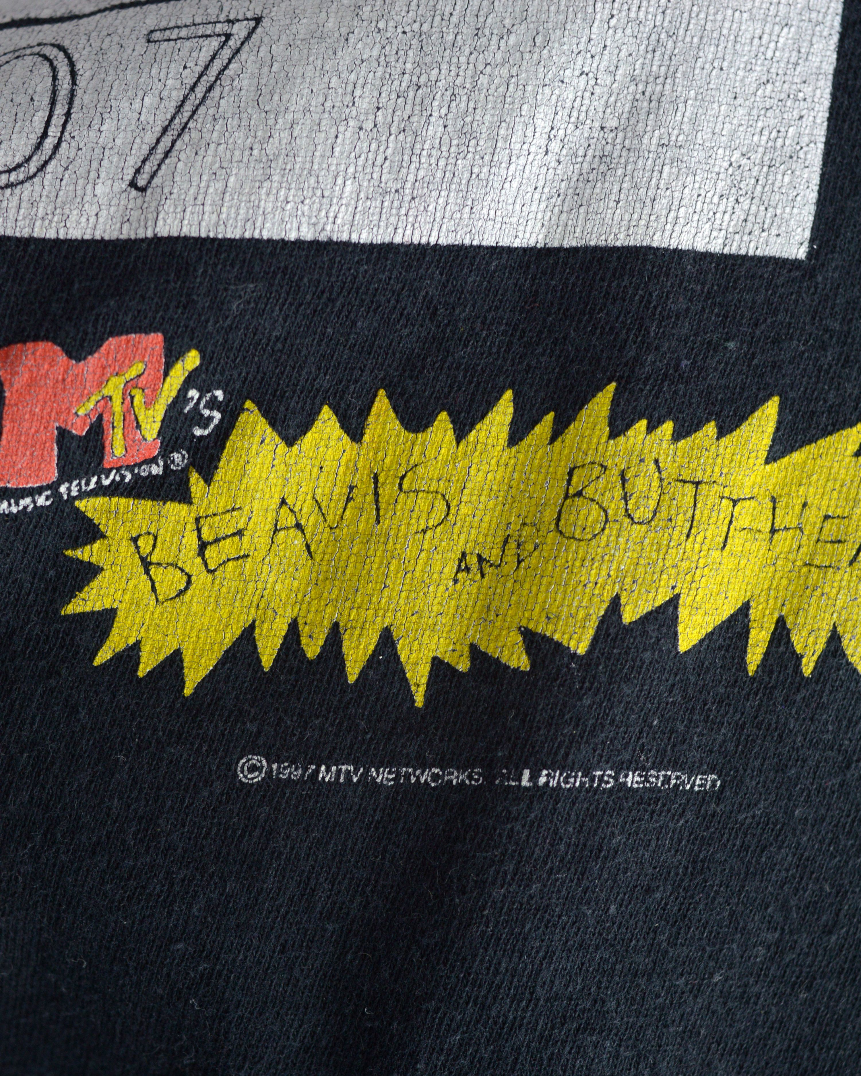 Vintage Vintage Beavis and Butthead MTV 1997 t shirt Size US XL / EU 56 / 4 - 6 Thumbnail