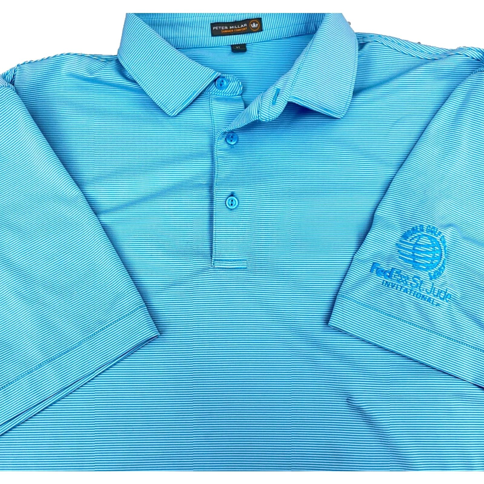 Peter Millar Peter Millar Polo Shirt Men XL Blue Summer Comfort Performance Crown Golf A77 Size US XL / EU 56 / 4 - 2 Thumbnail