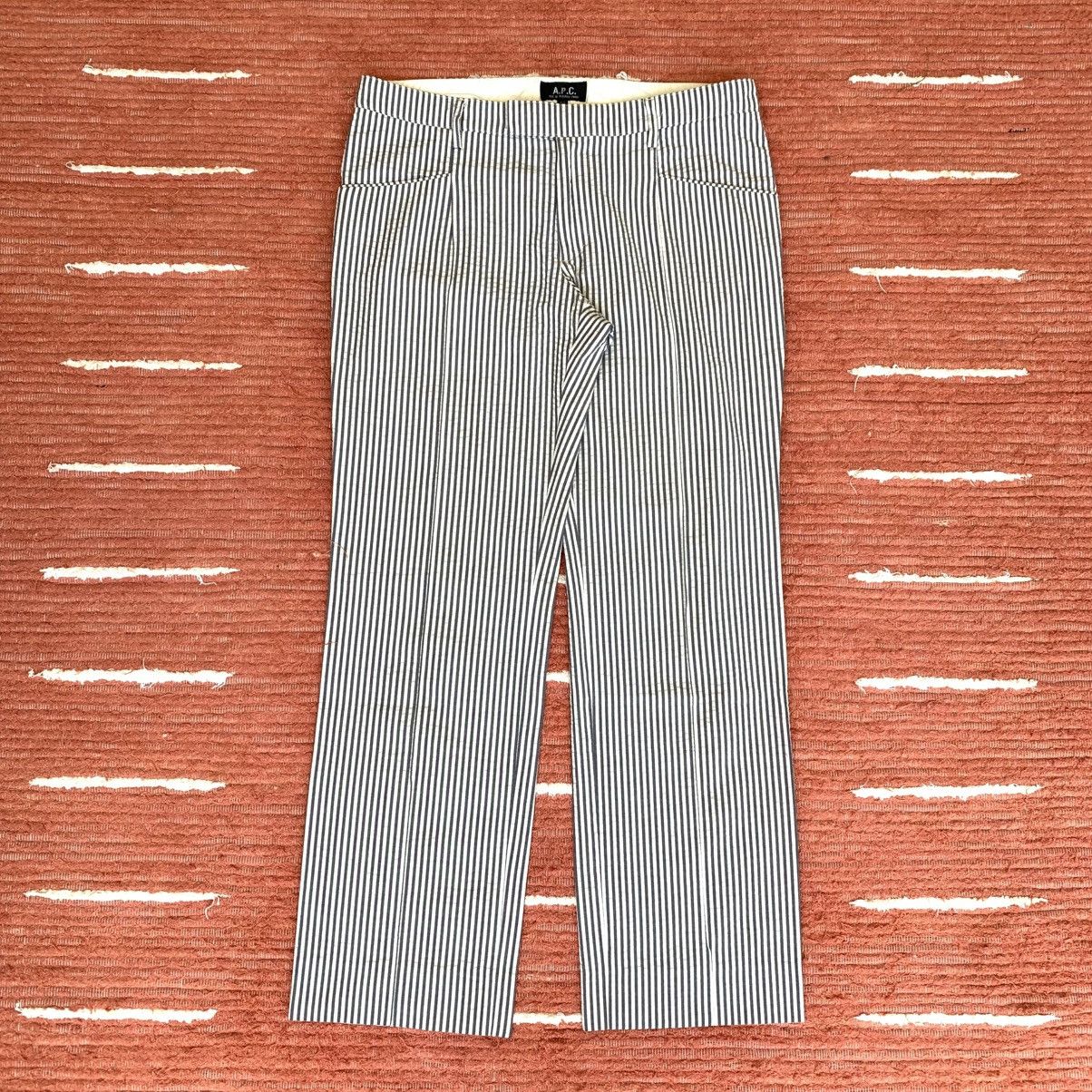 A.P.C. A.P.C. Martin Striped Cotton Trousers Size 30" / US 8 / IT 44 - 1 Thumbnail