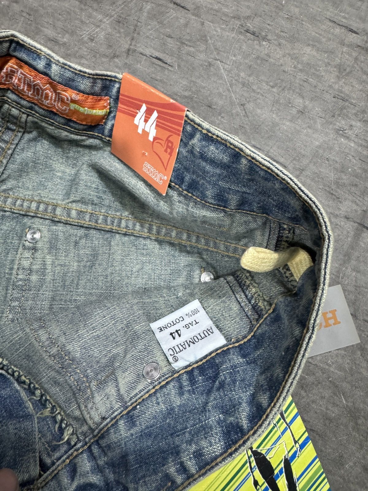 If Six Was Nine ᶠᵃⁿᶜʸᵍᵘʸ BNWT Y2K Baggy Washed Denim Jeans Wide leg vintage Size 30" / US 8 / IT 44 - 5 Thumbnail