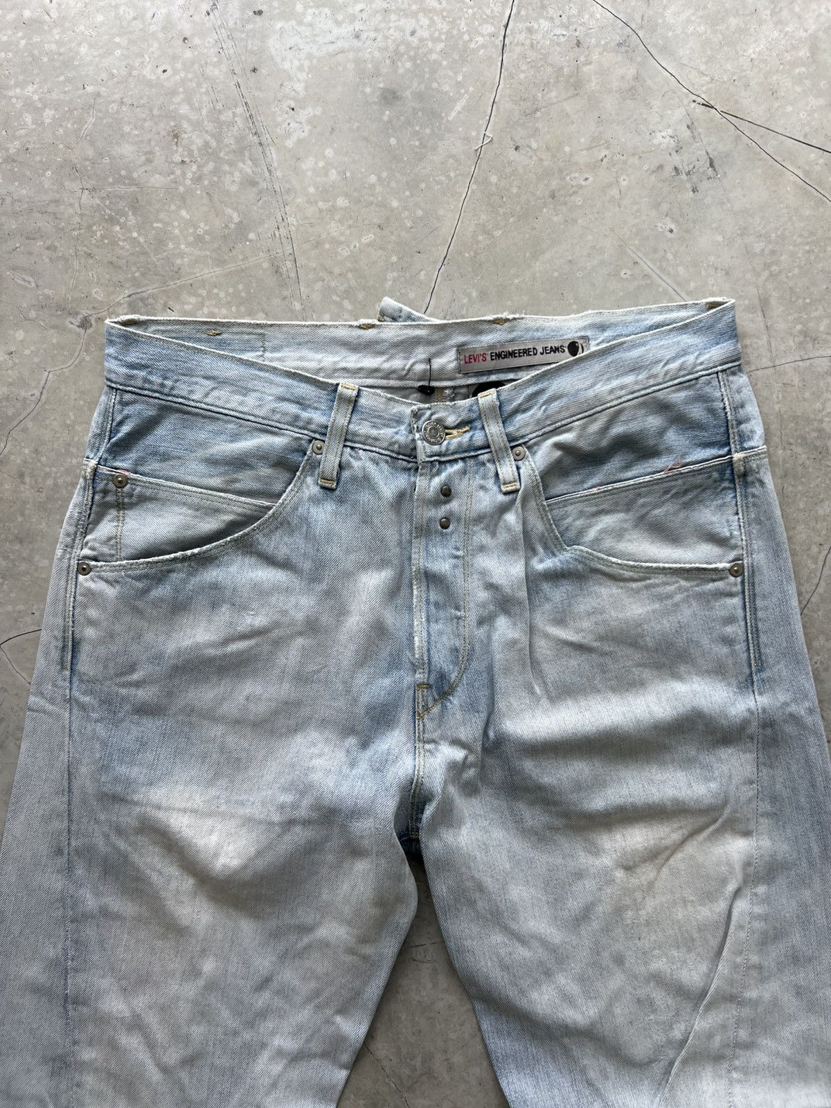 Levi's Levis Engineered Jeans Buckleback Tag W31 Actual 33x32 Size US 31 - 2 Thumbnail