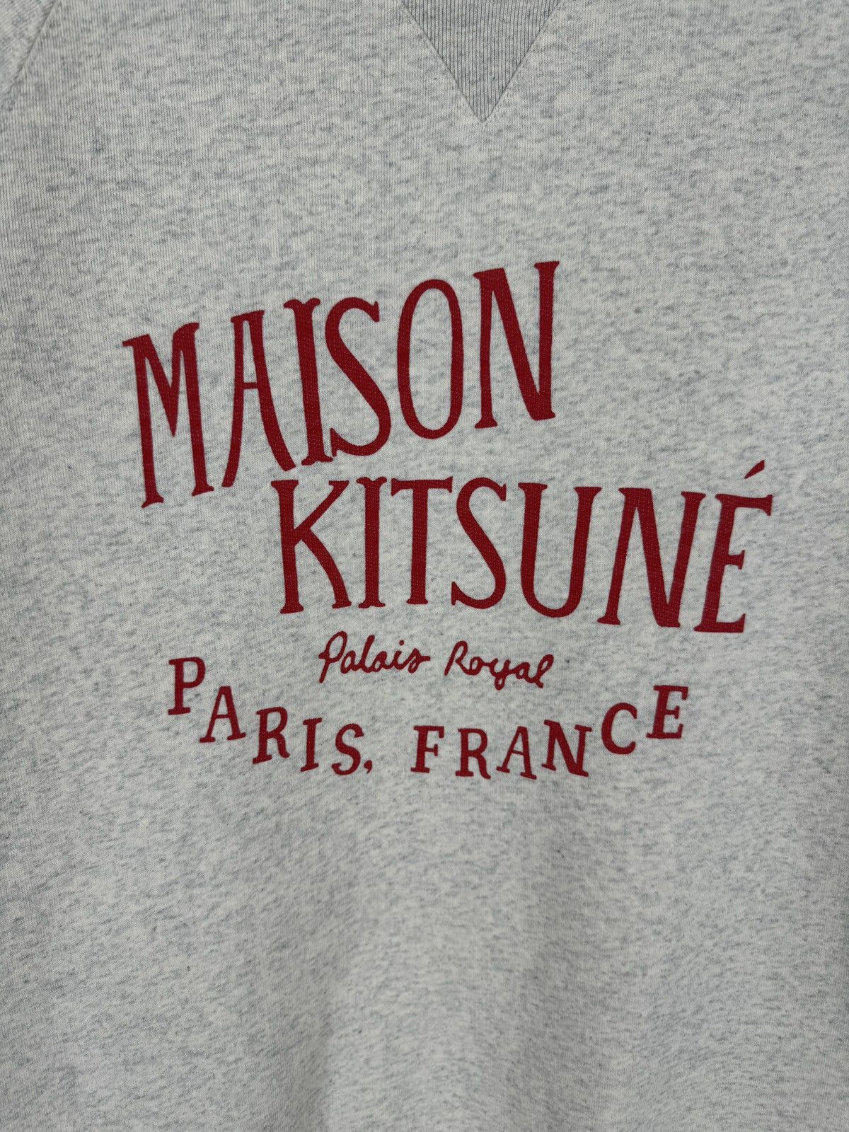 Maison Kitsune MAISON KITSUNÉ Mélange Printed French Coton-Terry Sweatshirt Size US M / EU 48-50 / 2 - 6 Thumbnail