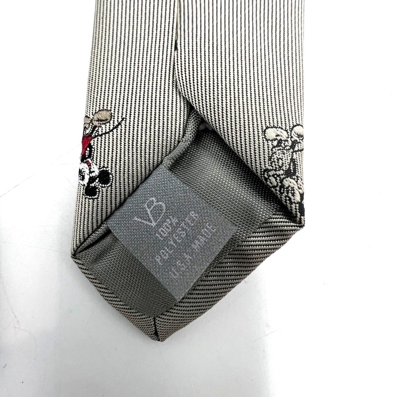 Disney Disney Balancine Mickey Mouse Tie Gray Vintage Size ONE SIZE - 4 Thumbnail