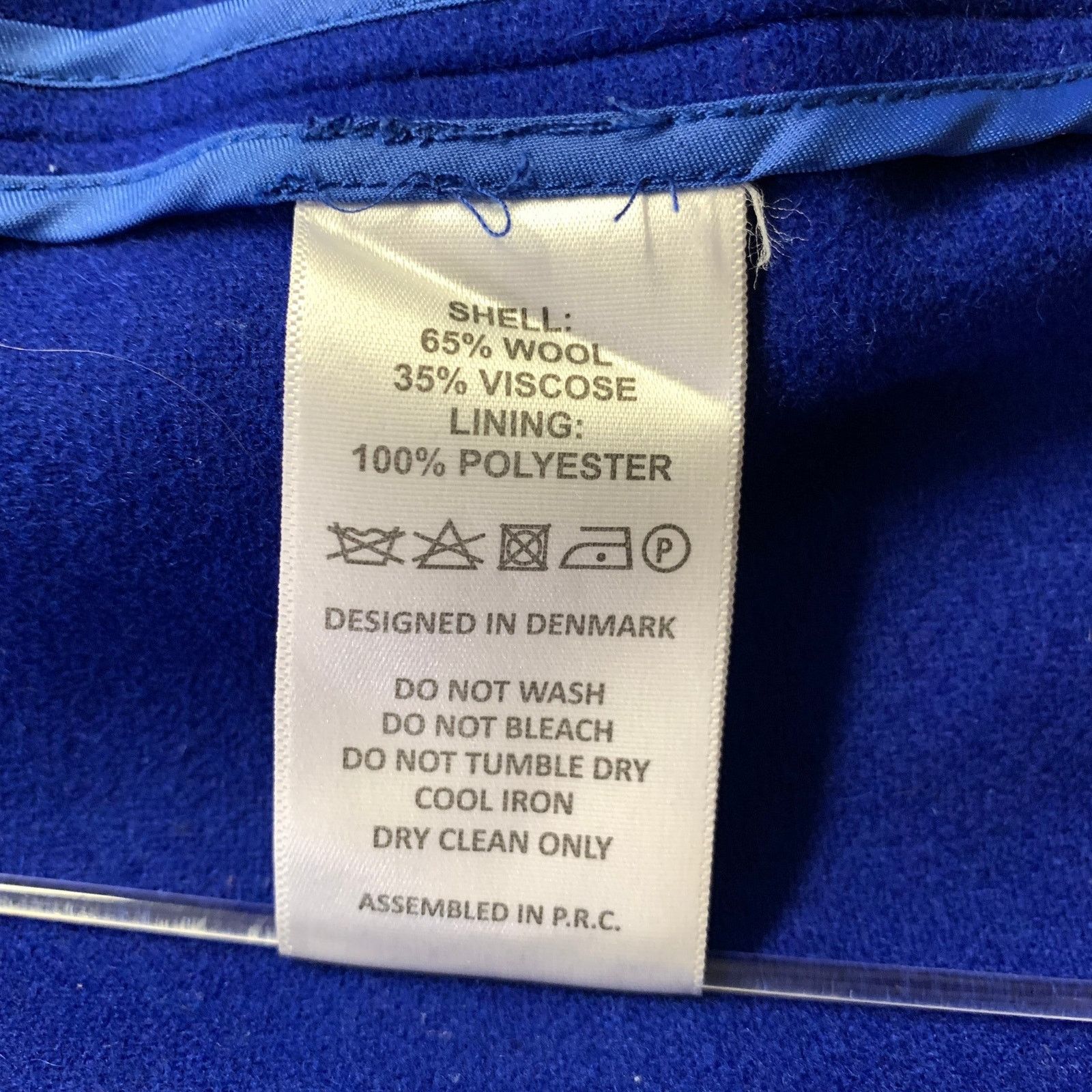 Han Kjobenhavn HAN KJOBENHAVN Size S Blue Cobalt Wool Blend Sport Coat Size 38R - 9 Thumbnail