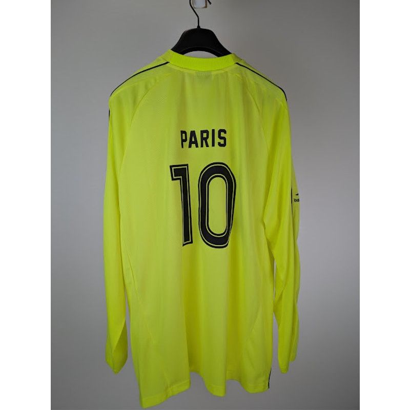 Balenciaga o1rshd1 Soccer Fluo Paris Tech Jersey T-Shirt in Fluo Yellow Size US L / EU 52-54 / 3 - 10 Thumbnail